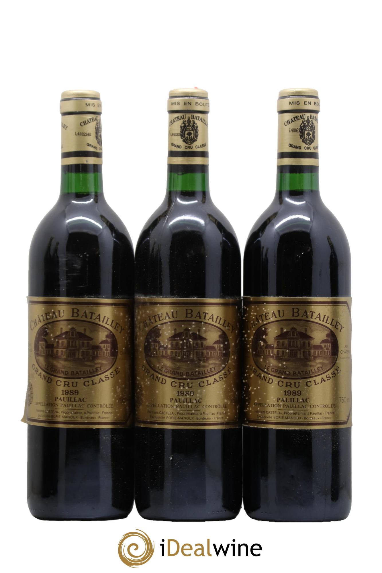 Château Batailley 5ème Grand Cru Classé 1989 - Lot de 12 bouteilles - 3