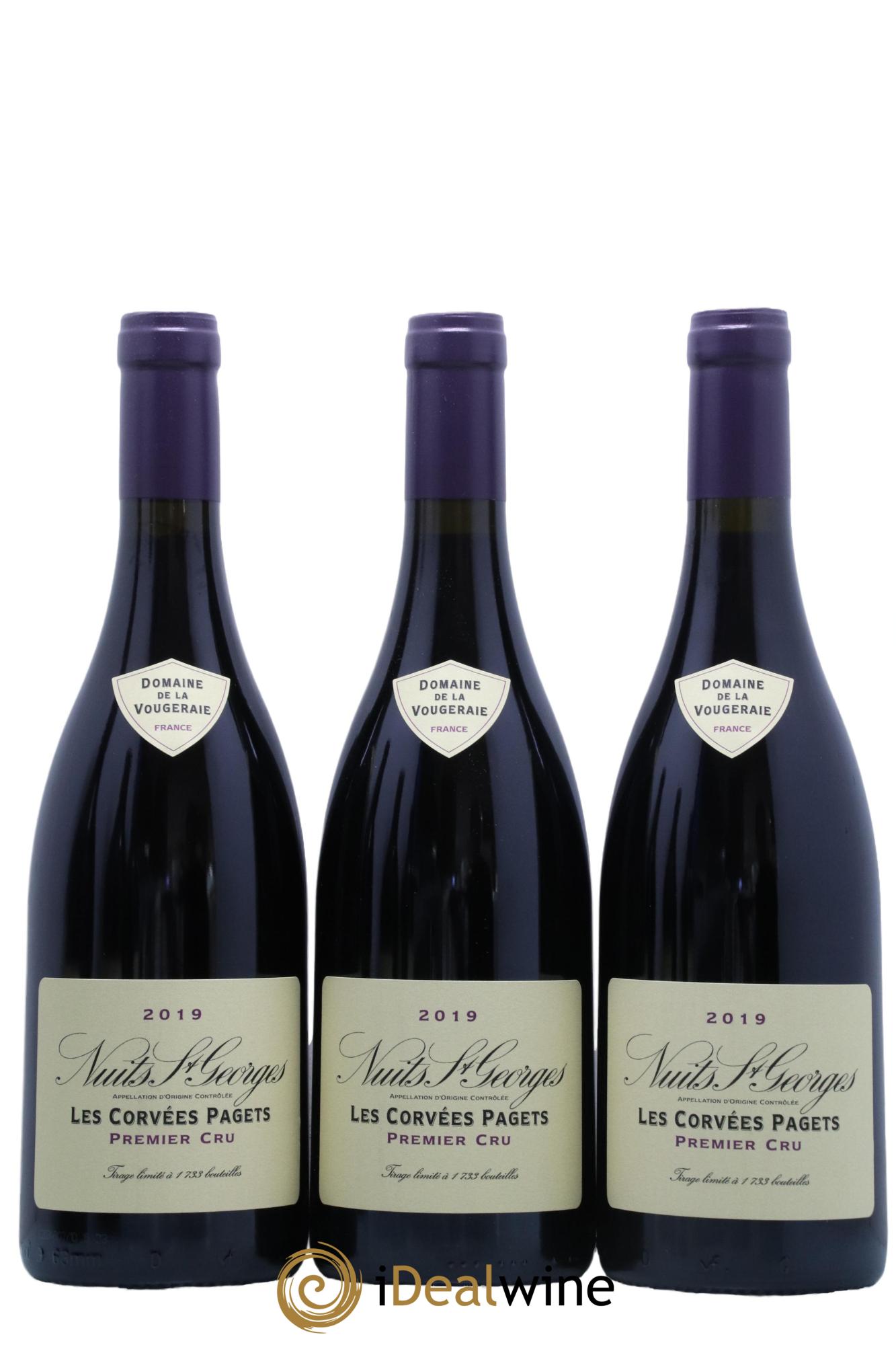 Nuits Saint-Georges 1er Cru Les Corvées Pagets La Vougeraie 2019 - Lot de 6 bouteilles - 1