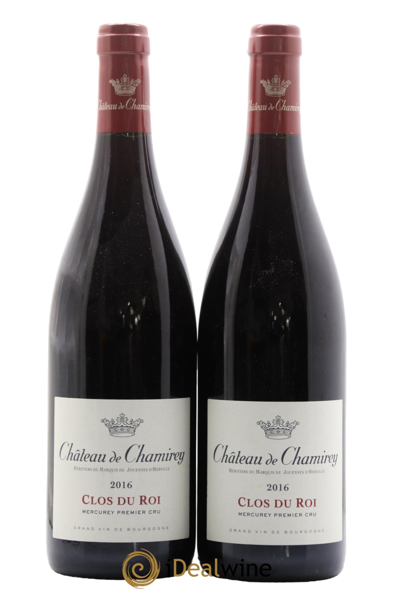 Mercurey 1er Cru Clos du Roi Château de Chamirey 2016 - Lotto di 2 bottiglie - 0