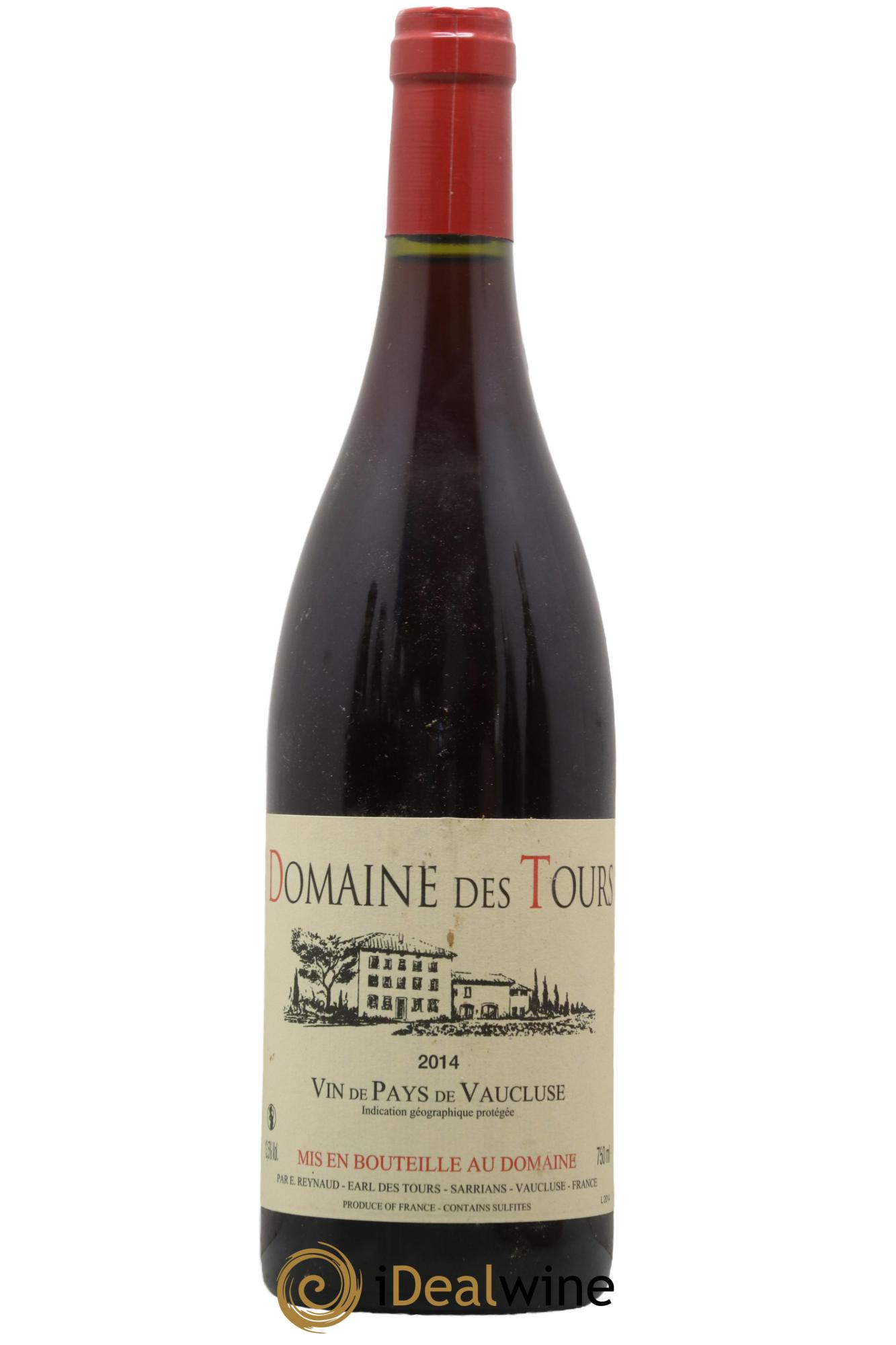 IGP Vaucluse (Vin de Pays de Vaucluse) Domaine des Tours Emmanuel Reynaud 2014 - Lot de 1 bouteille - 0