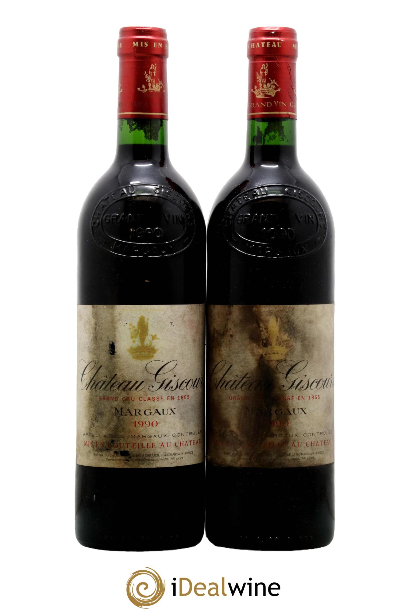 Château Giscours 3ème Grand Cru Classé 1990 - Lot de 2 bouteilles - 0