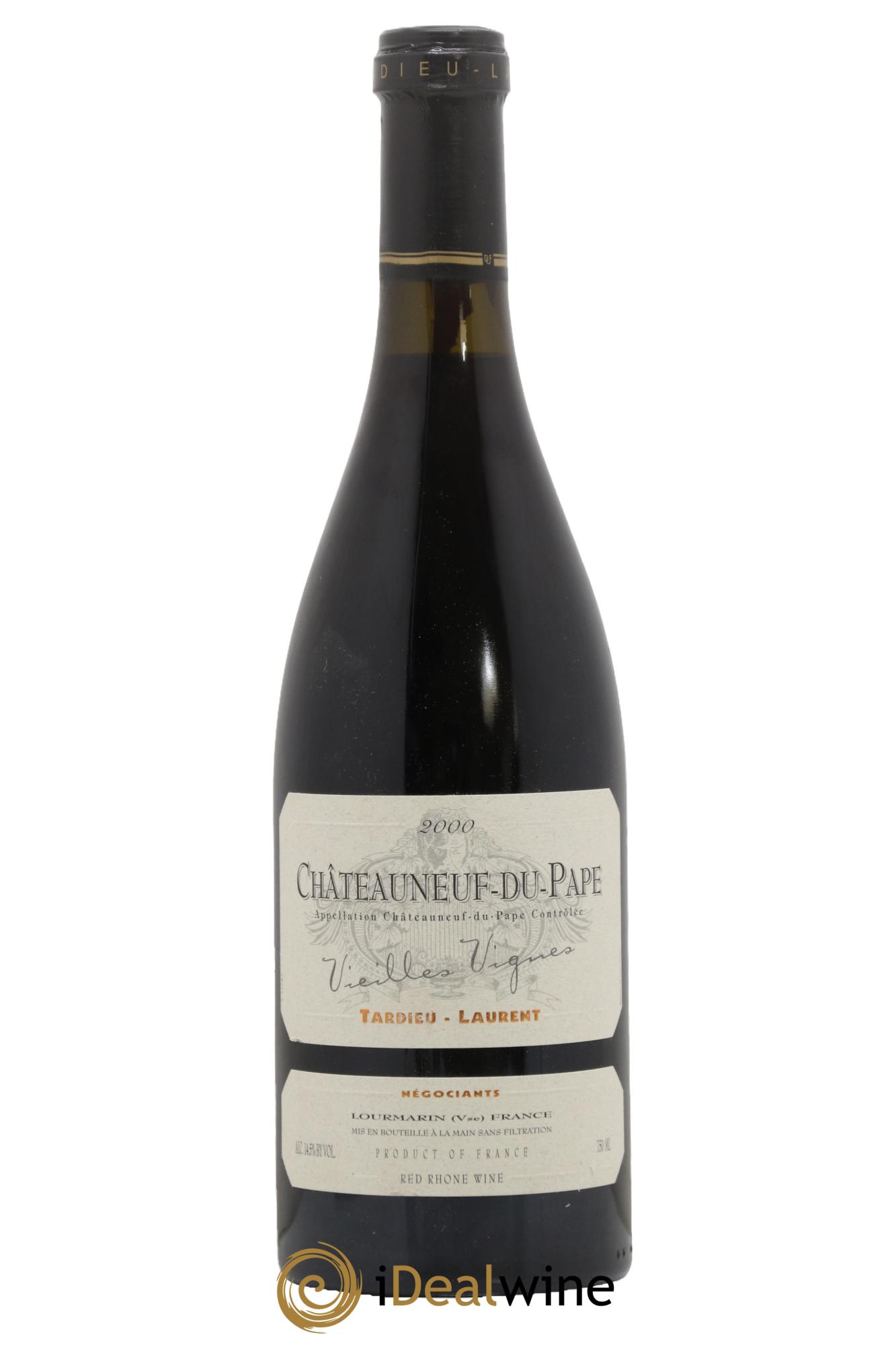 Châteauneuf-du-Pape Tardieu-Laurent Vieilles vignes Famille Tardieu 2000 - Lot of 1 bottle - 0