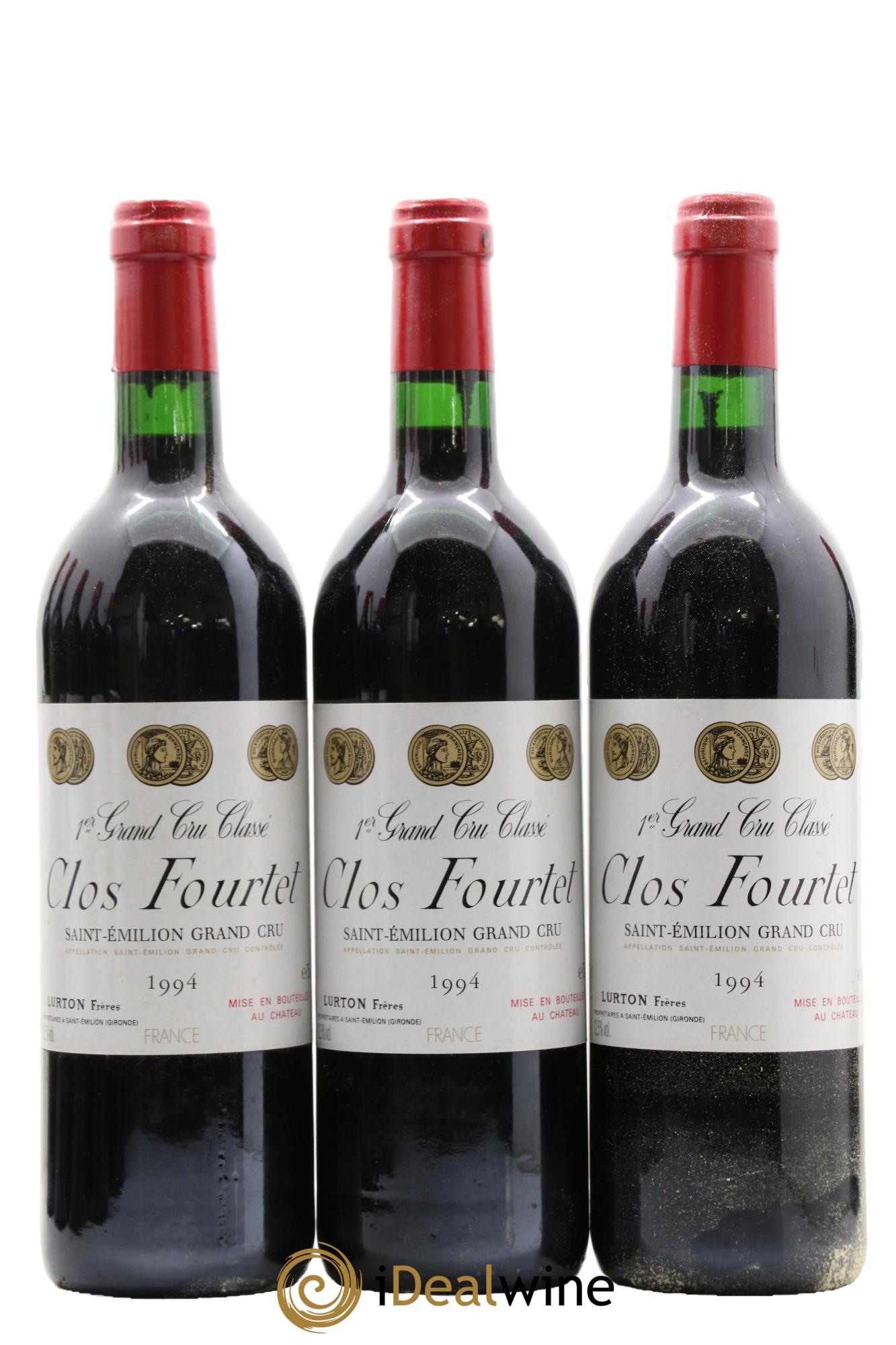 Clos Fourtet 1er Grand Cru Classé B 1994 - Lot of 12 bottles - 2