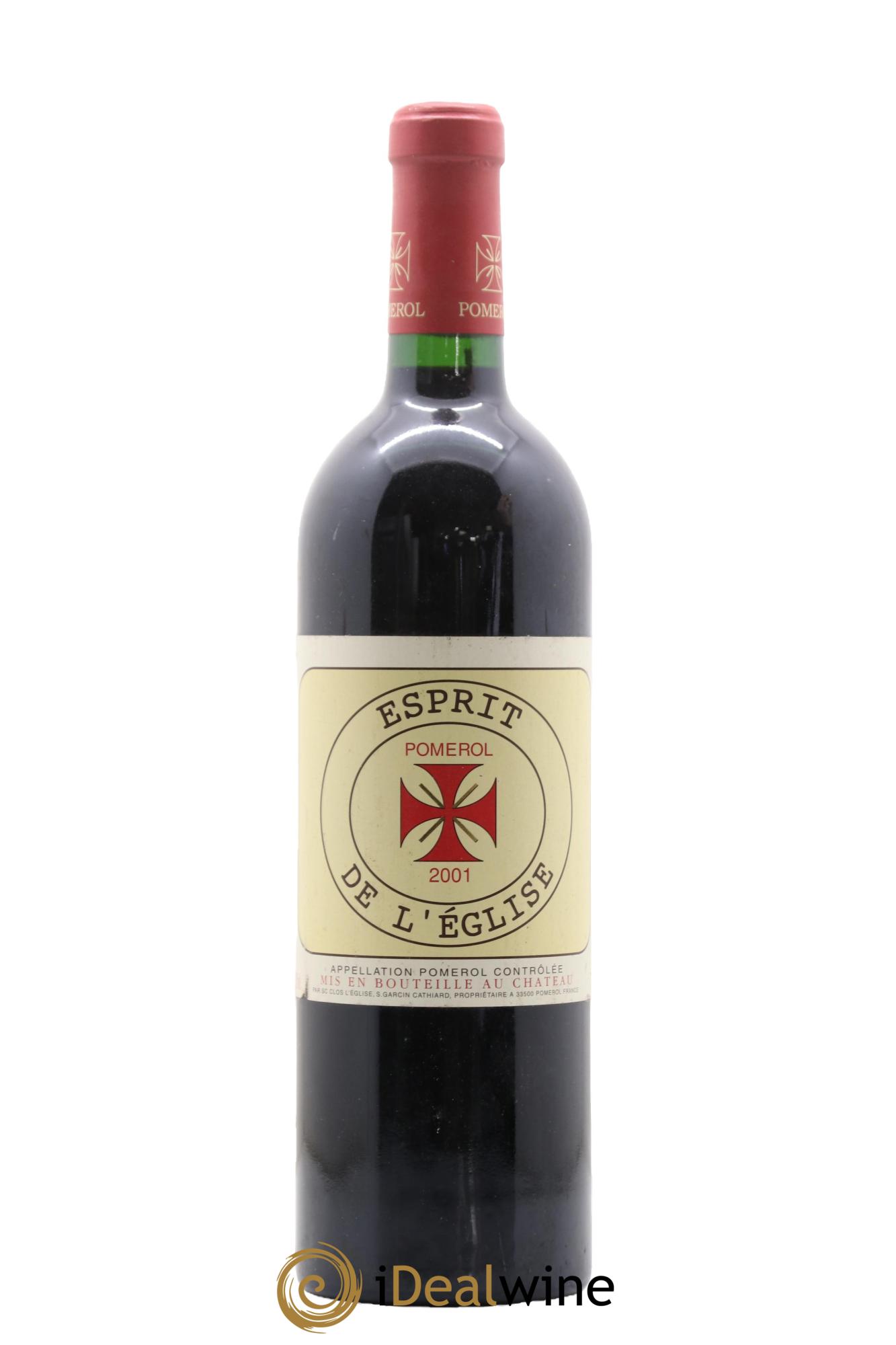 Pomerol Esprit De L'Eglise 2001 - Posten von 1 Flasche - 0