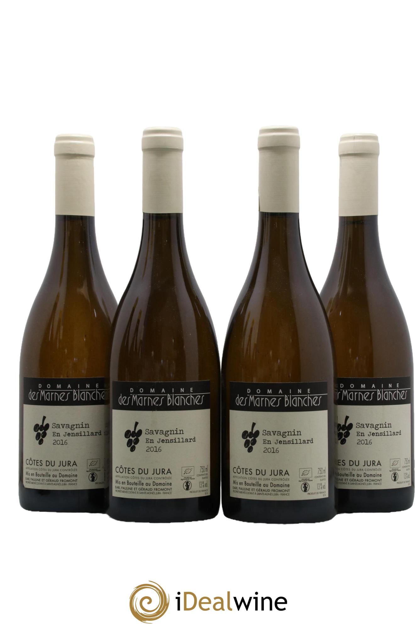 Côtes du Jura En Jensillard Marnes Blanches (Domaine des) 2016 - Lot of 4 bottles - 0