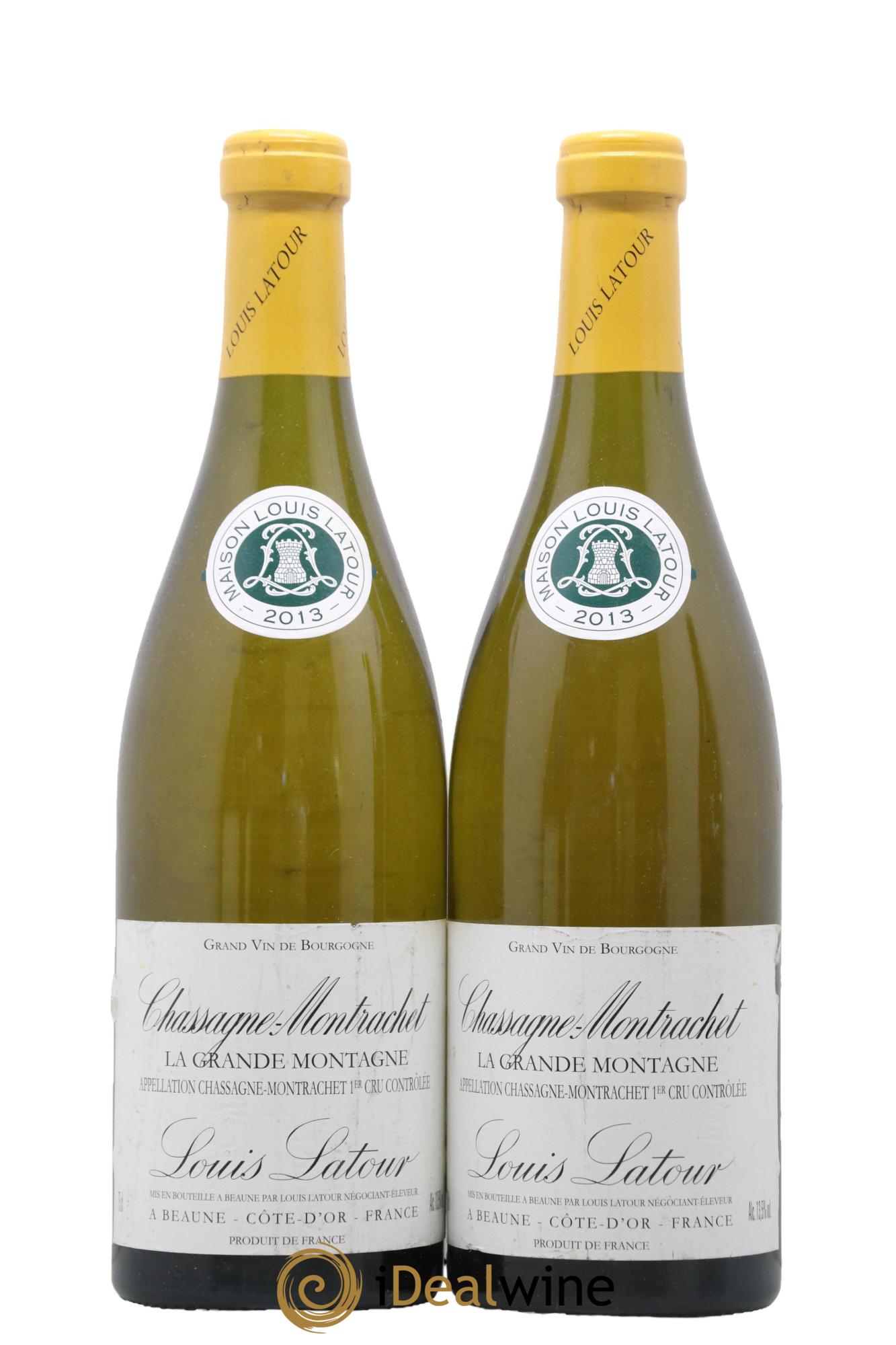 Chassagne-Montrachet 1er Cru La Grande Montagne Louis Latour 2013 - Lotto di 2 bottiglie - 0