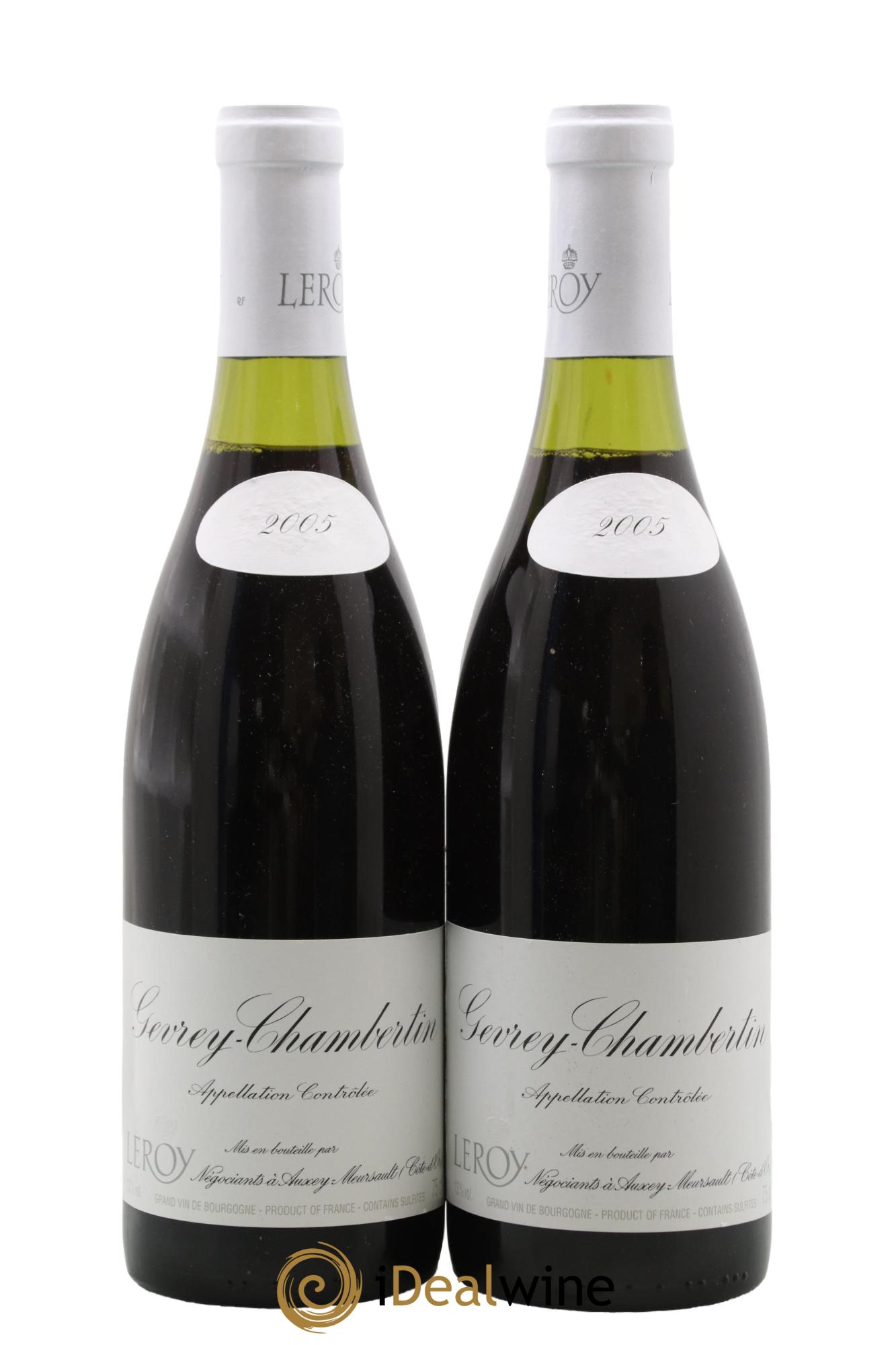 Gevrey-Chambertin Leroy SA 2005 - Lotto di 2 bottiglie - 0