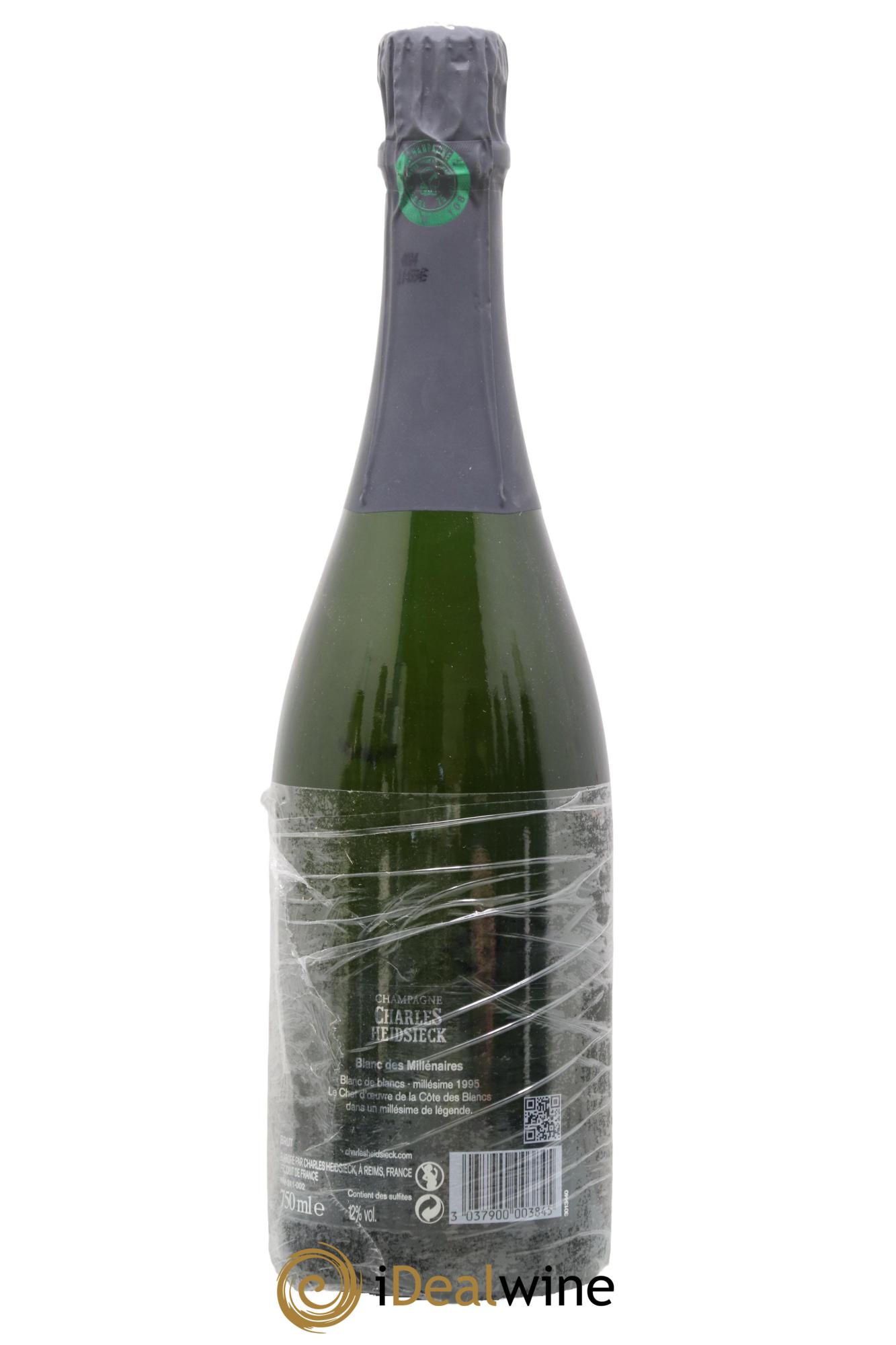 Blanc de Blancs Blanc des Millénaires Brut Charles Heidsieck  1995 - Lot de 1 bouteille - 1