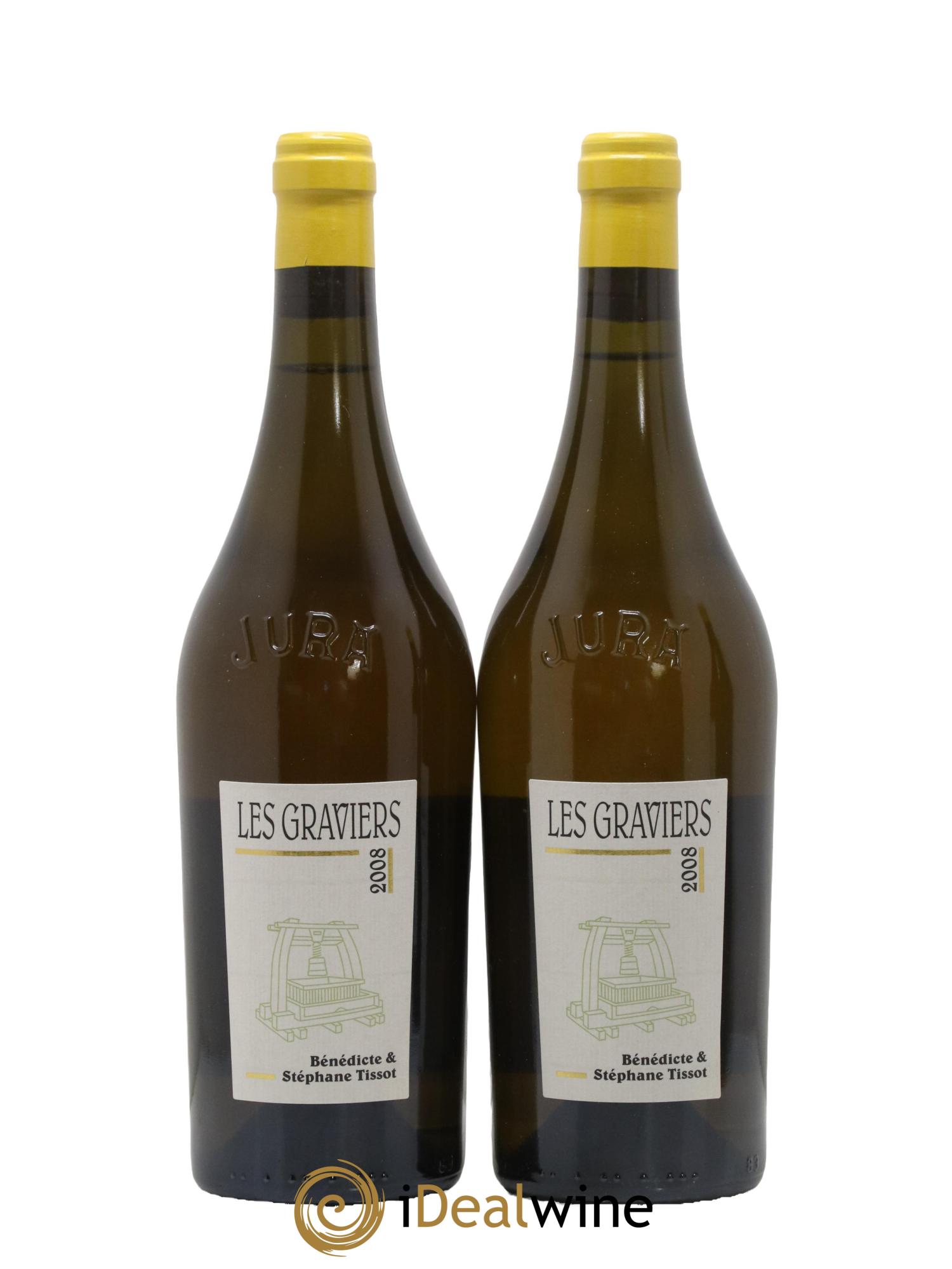 Arbois Chardonnay Les Graviers Bénédicte et Stéphane Tissot 2008 - Lot de 2 bouteilles - 0