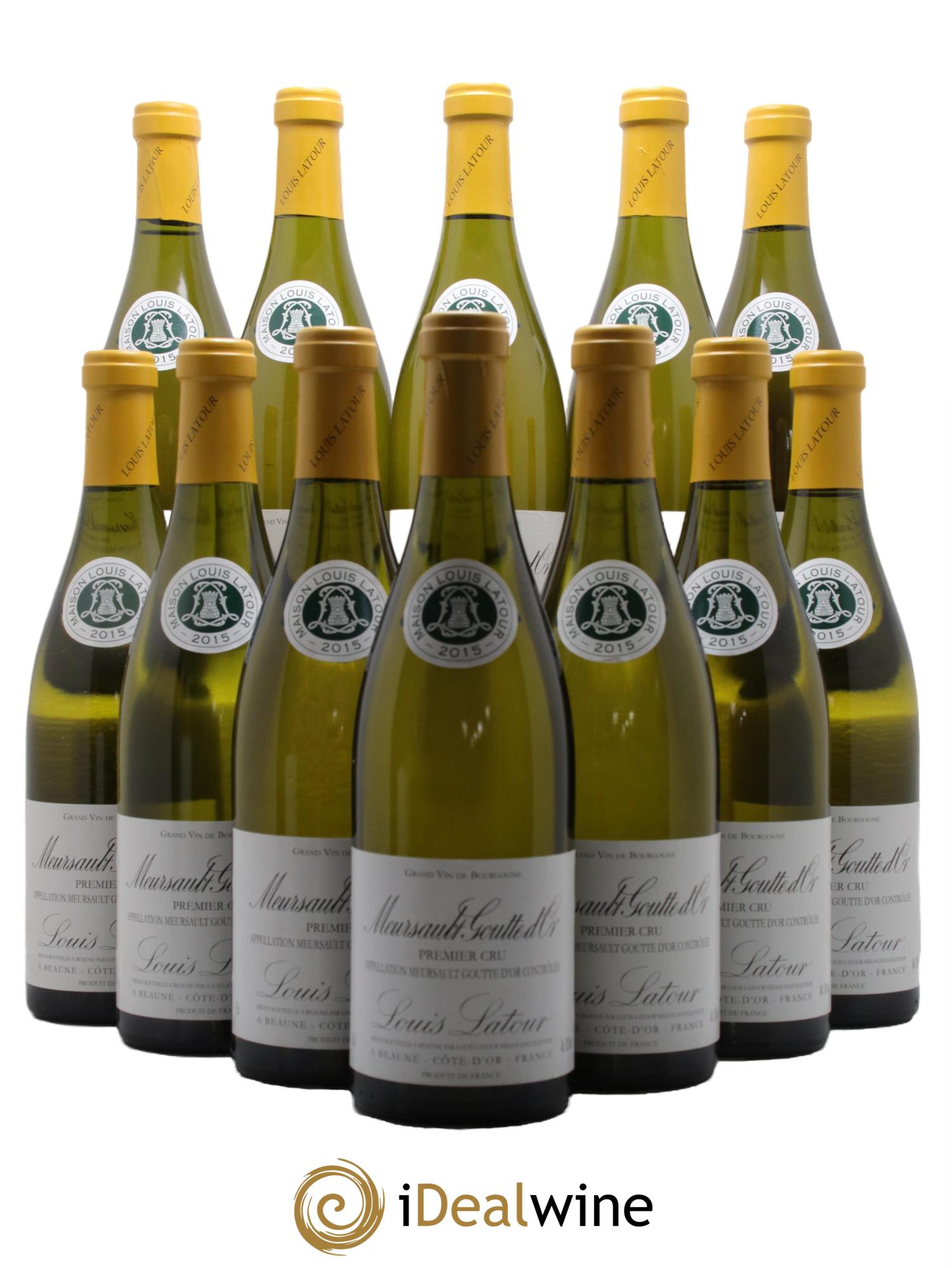 Meursault 1er Cru Goutte d'or Louis Latour 2015 - Posten von 12 Flaschen - 0