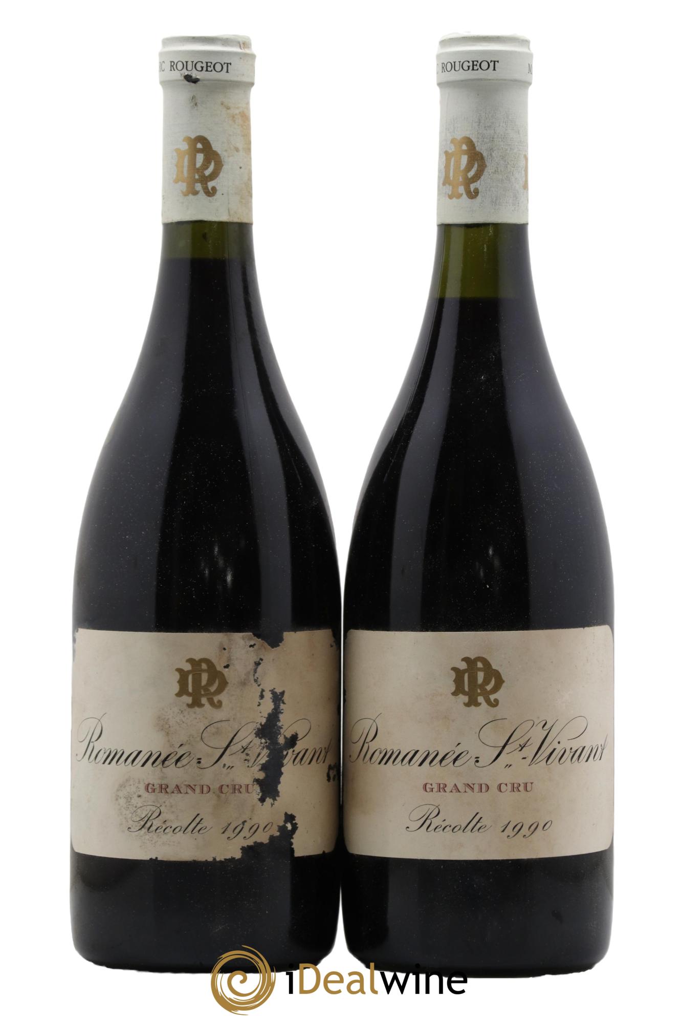 Romanée-Saint-Vivant Grand Cru Marc Rougeot-Dupin 1990 - Lot de 2 bouteilles - 0