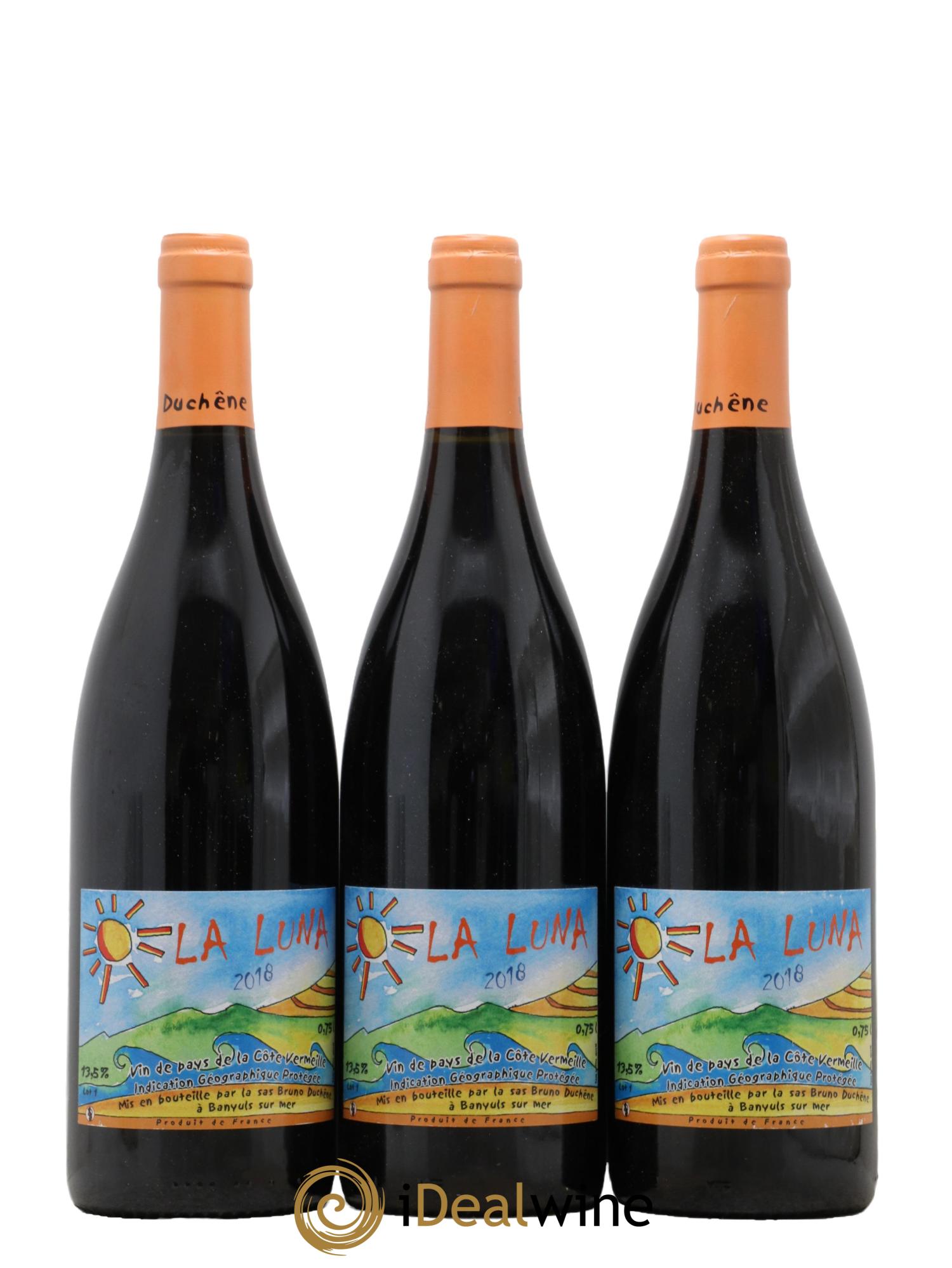 Languedoc Côte Vermeille La Luna Domaine Bruno Duchêne 2018 - Lot of 3 bottles - 0