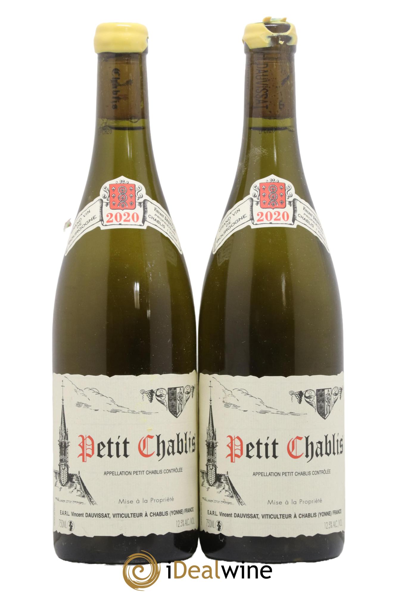 Petit Chablis Vincent Dauvissat (Domaine) 2020 - Lot de 2 bouteilles - 0