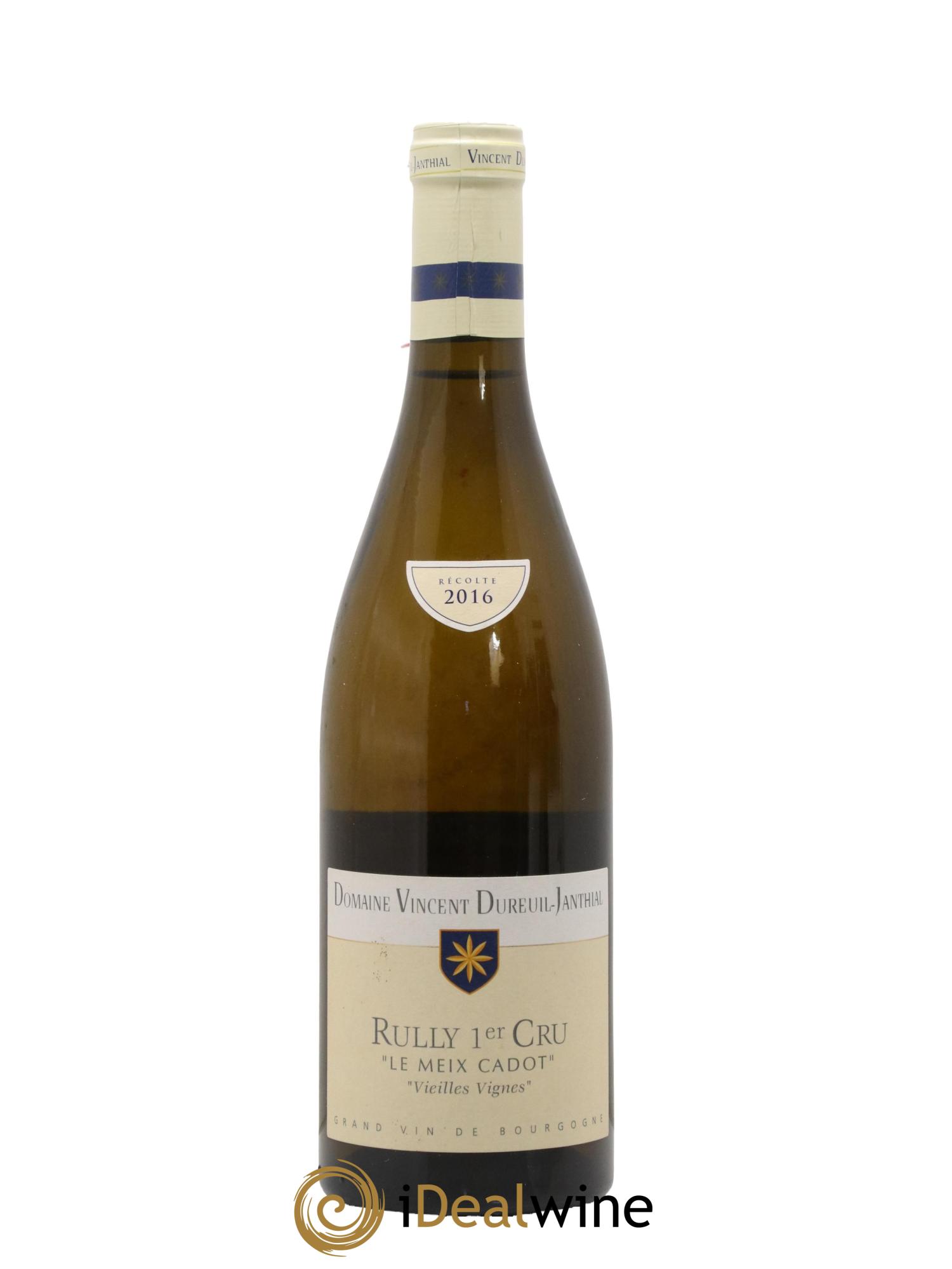 Rully 1er Cru Le Meix Cadot Vieilles Vignes Vincent Dureuil-Janthial 2016 - Lot of 1 bottle - 0