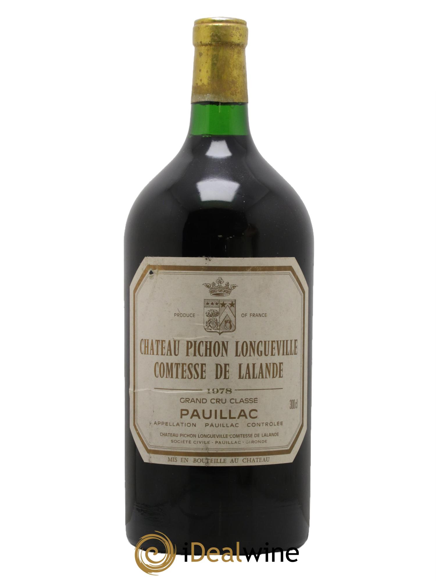 Château Pichon Longueville Comtesse de Lalande 2ème Grand Cru Classé  1978 - Posten von 1 Doppel-Magnum - 0