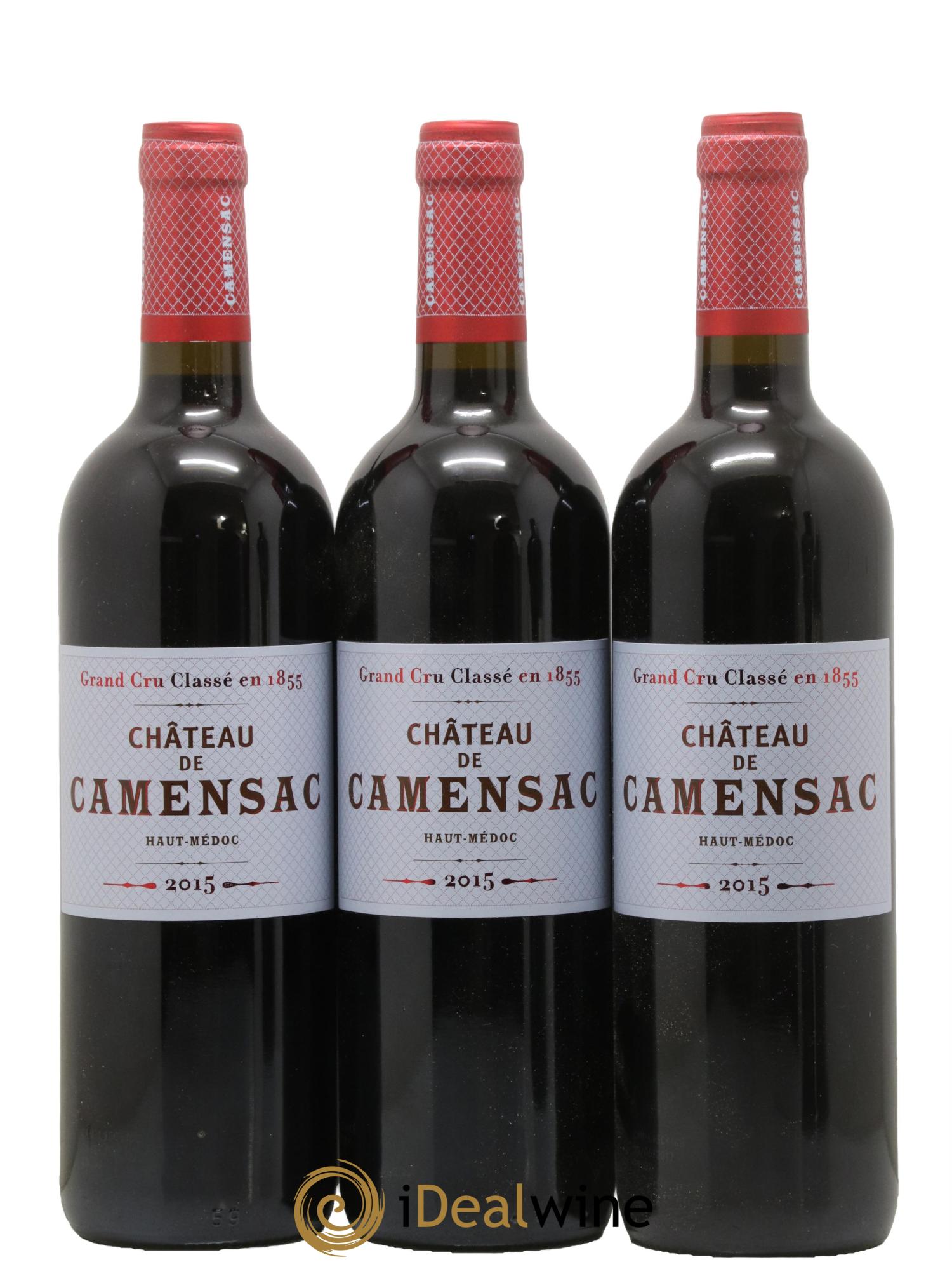 Château Camensac 5ème Grand Cru Classé 2015 - Lotto di 3 bottiglie - 0