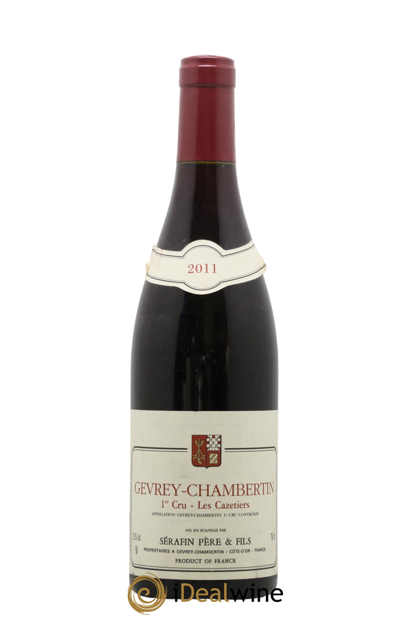 Gevrey-Chambertin 1er Cru Les Cazetiers Christian Sérafin Père et Fils 2011 - Lot de 1 bouteille - 0