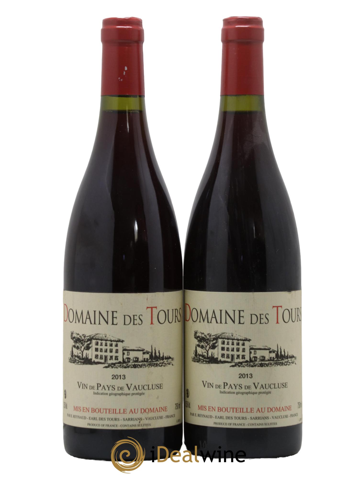 IGP Vaucluse (Vin de Pays de Vaucluse) Domaine des Tours Emmanuel Reynaud 2013 - Lot de 2 bouteilles - 0