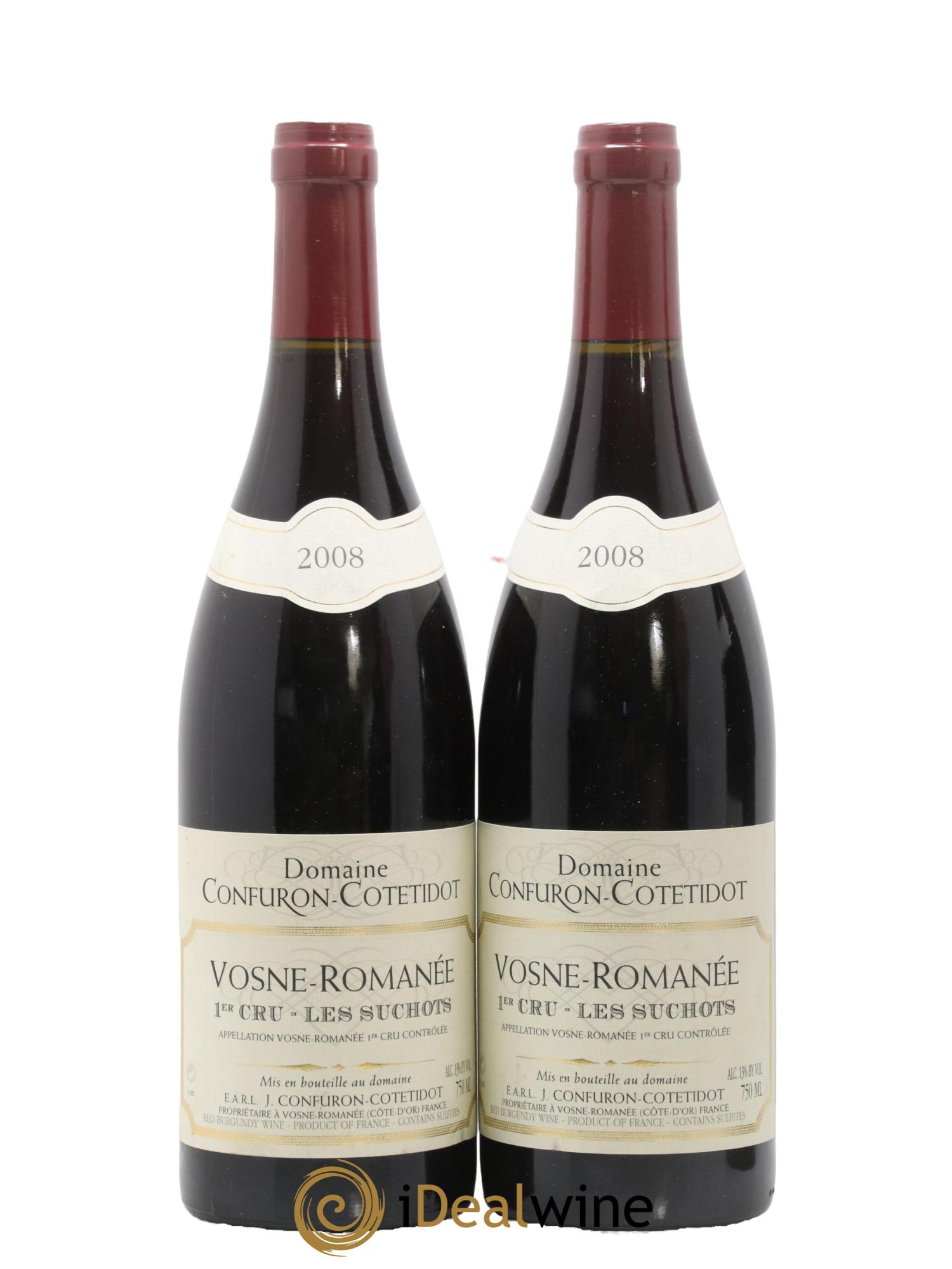 Vosne-Romanée 1er Cru Les Suchots Confuron-Cotetidot 2008 - Posten von 2 Flaschen - 0