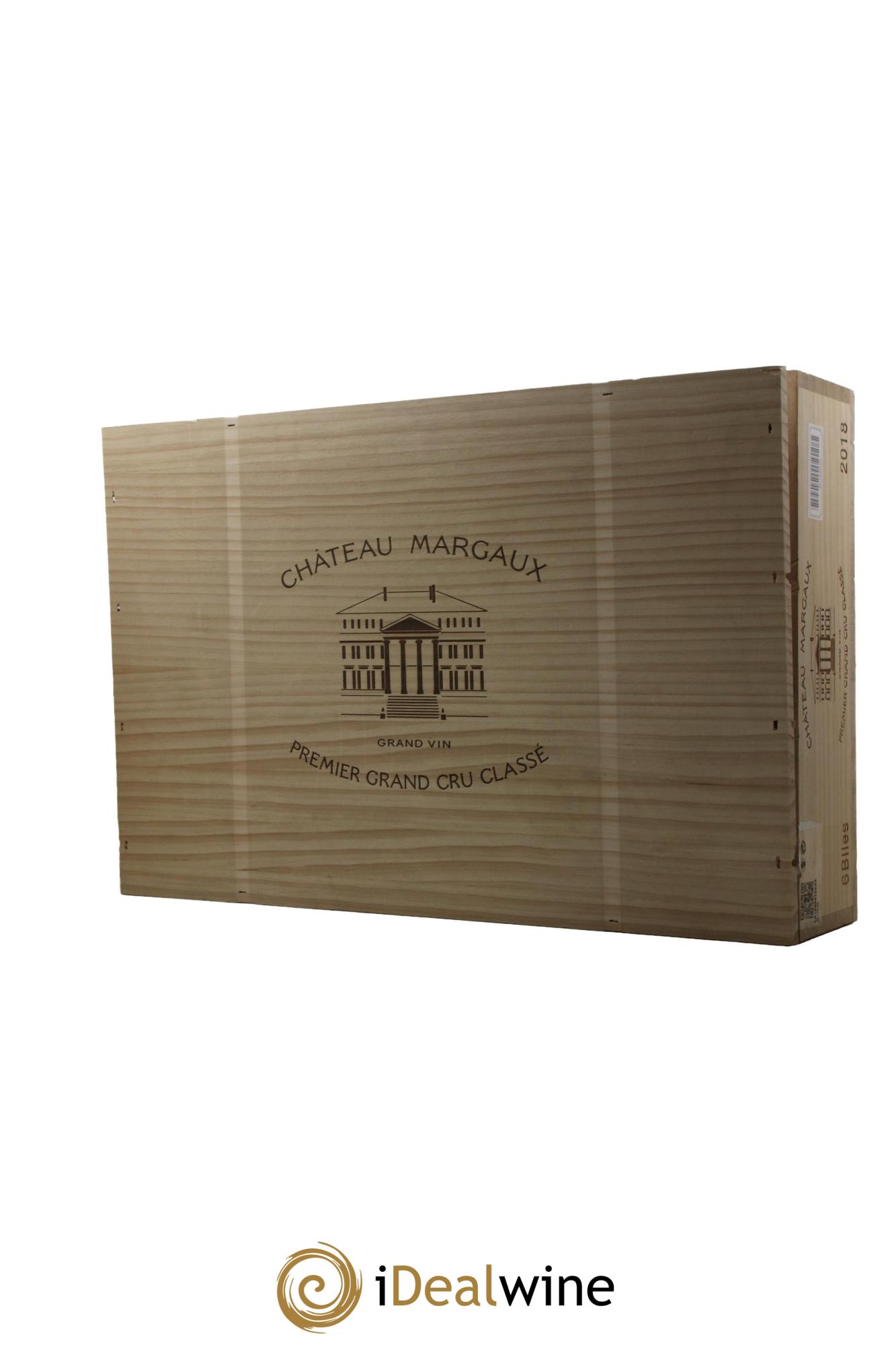 Château Margaux 1er Grand Cru Classé 2018 - Lot de 6 bouteilles - 6