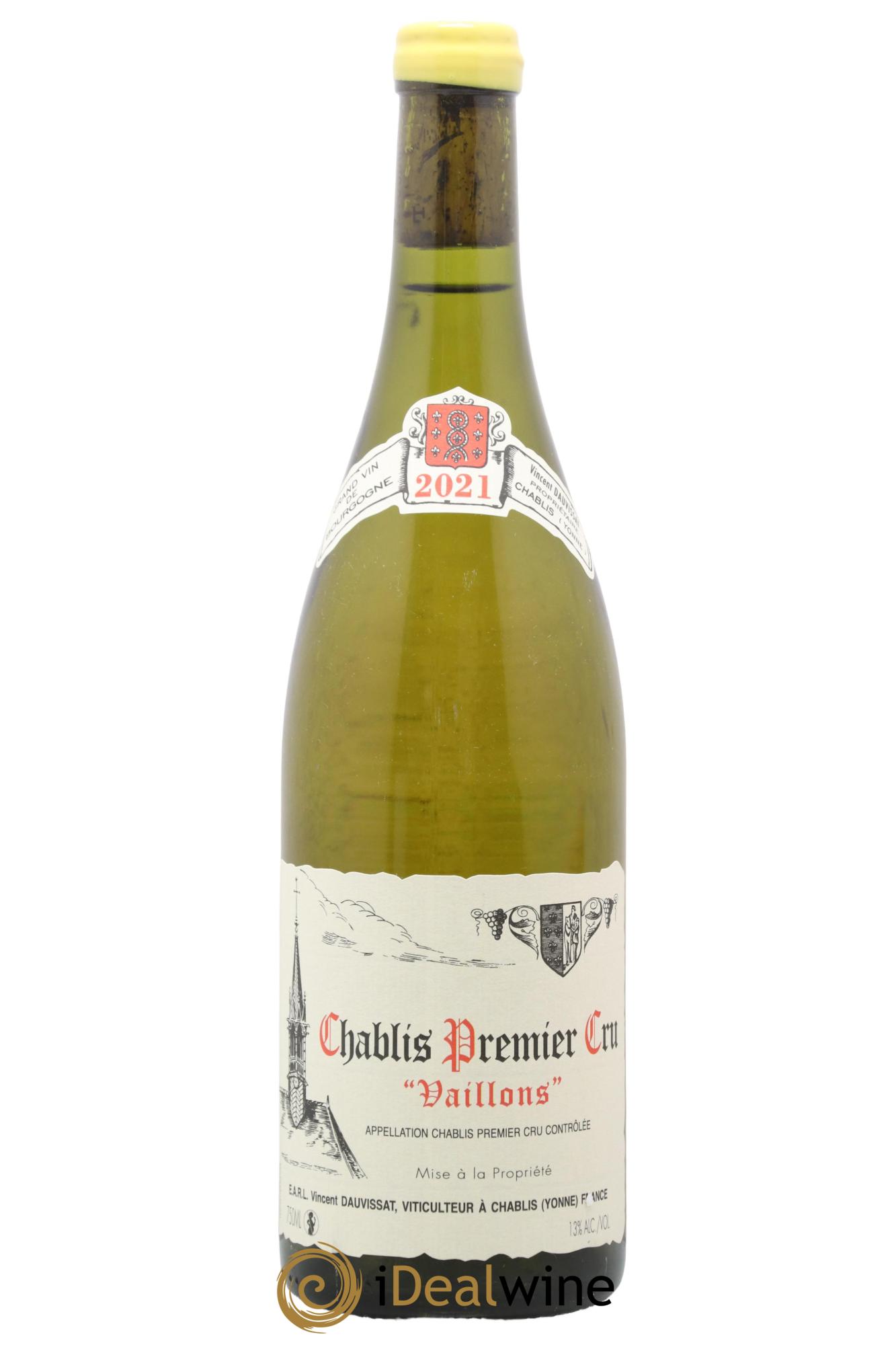 Chablis 1er Cru Vaillons Vincent Dauvissat (Domaine) 2021 - Lot de 1 bouteille - 0