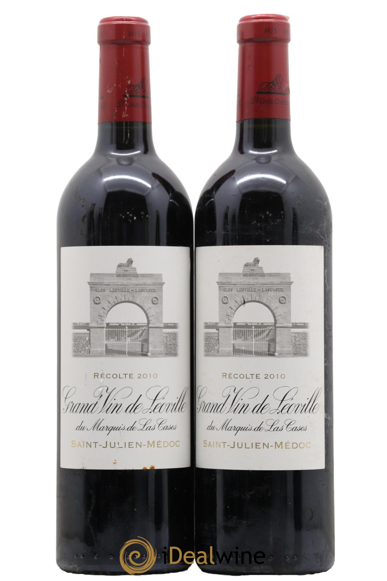 Château Léoville Las Cases 2ème Grand Cru Classé 2010 - Lot de 2 bouteilles - 0