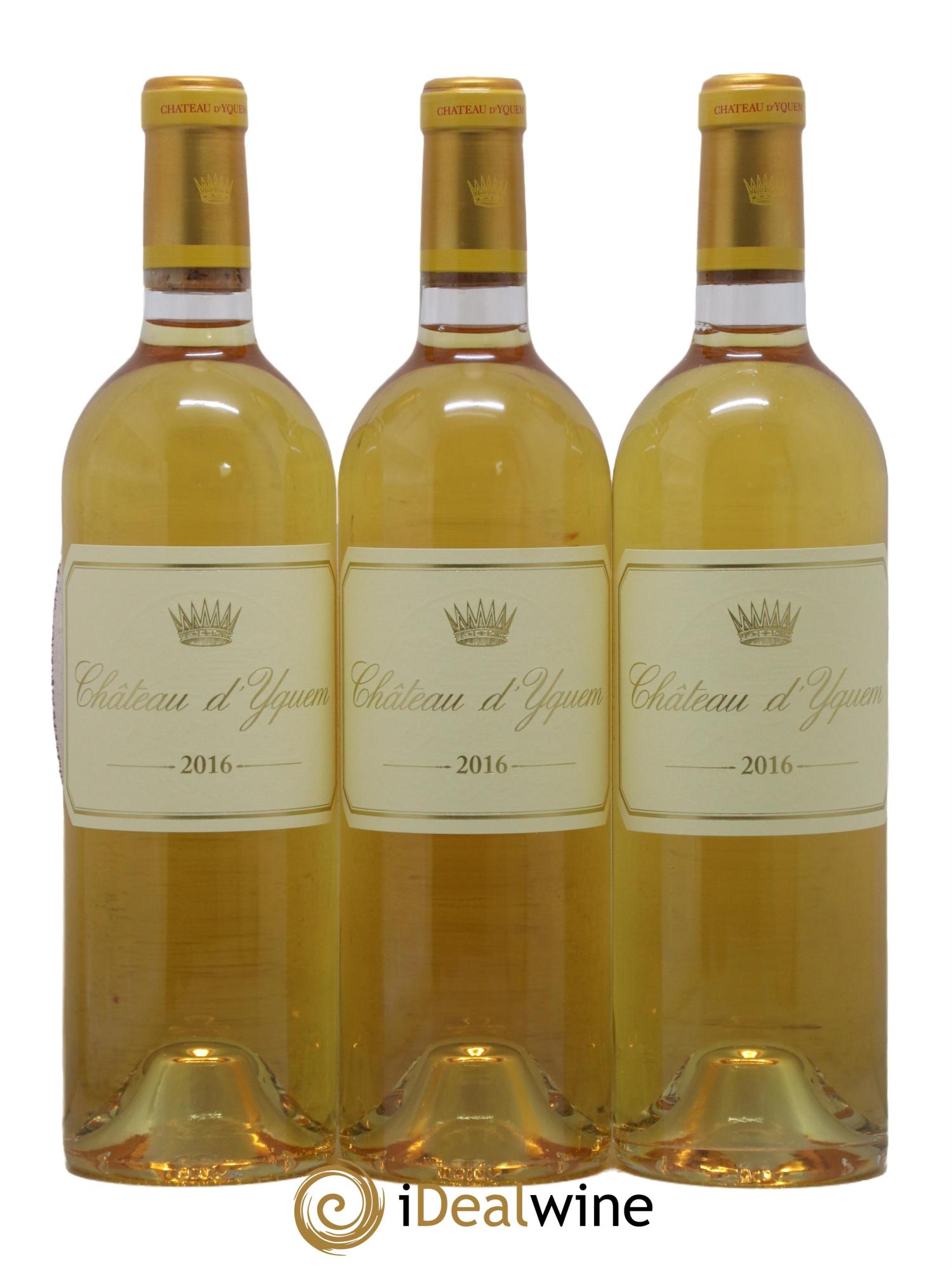 Château d' Yquem 1er Cru Classé Supérieur 2016 - Lot de 3 bouteilles - 0