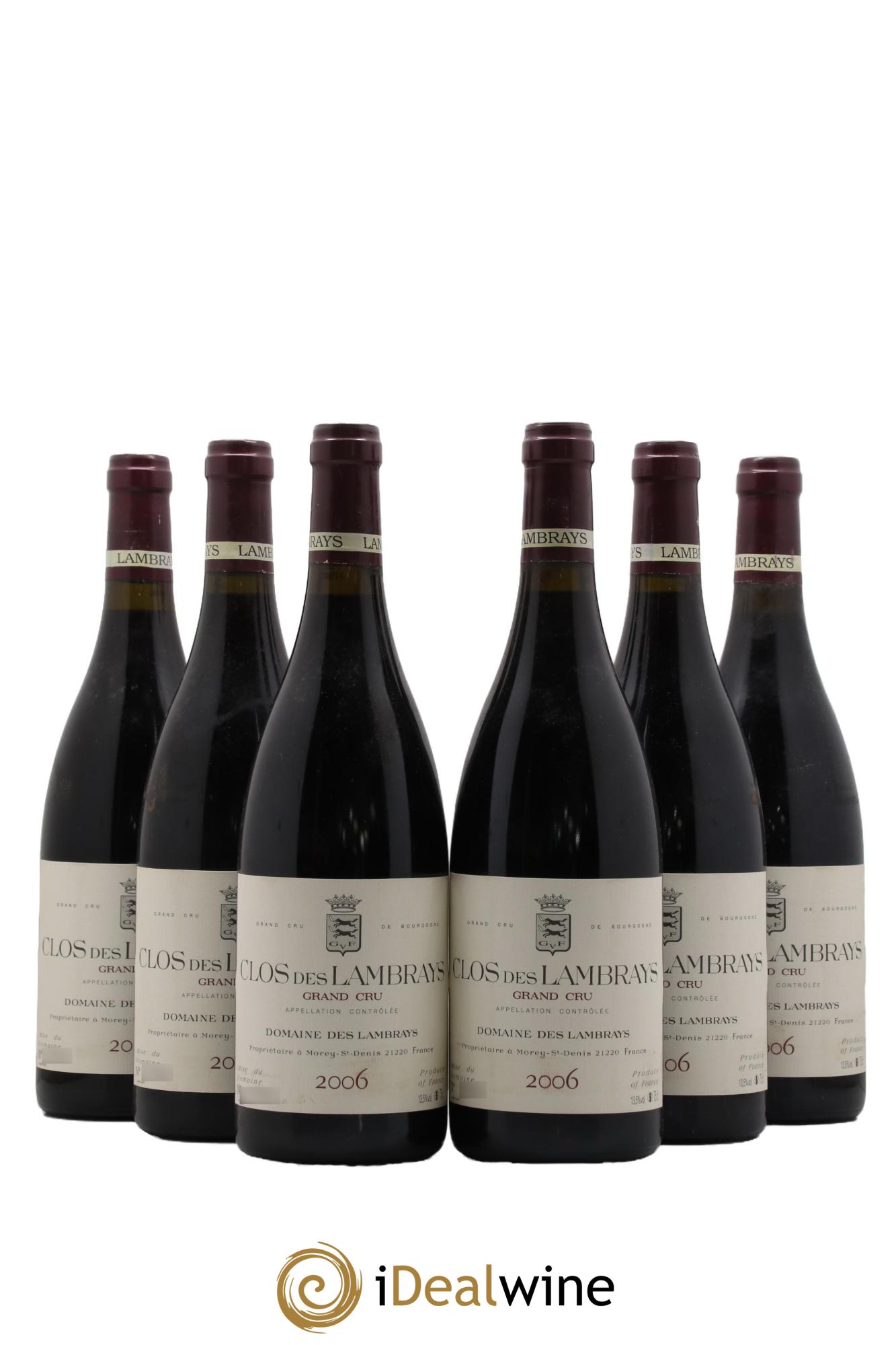 Clos des Lambrays Grand Cru Domaine des Lambrays 2006 - Lot of 6 bottles - 0