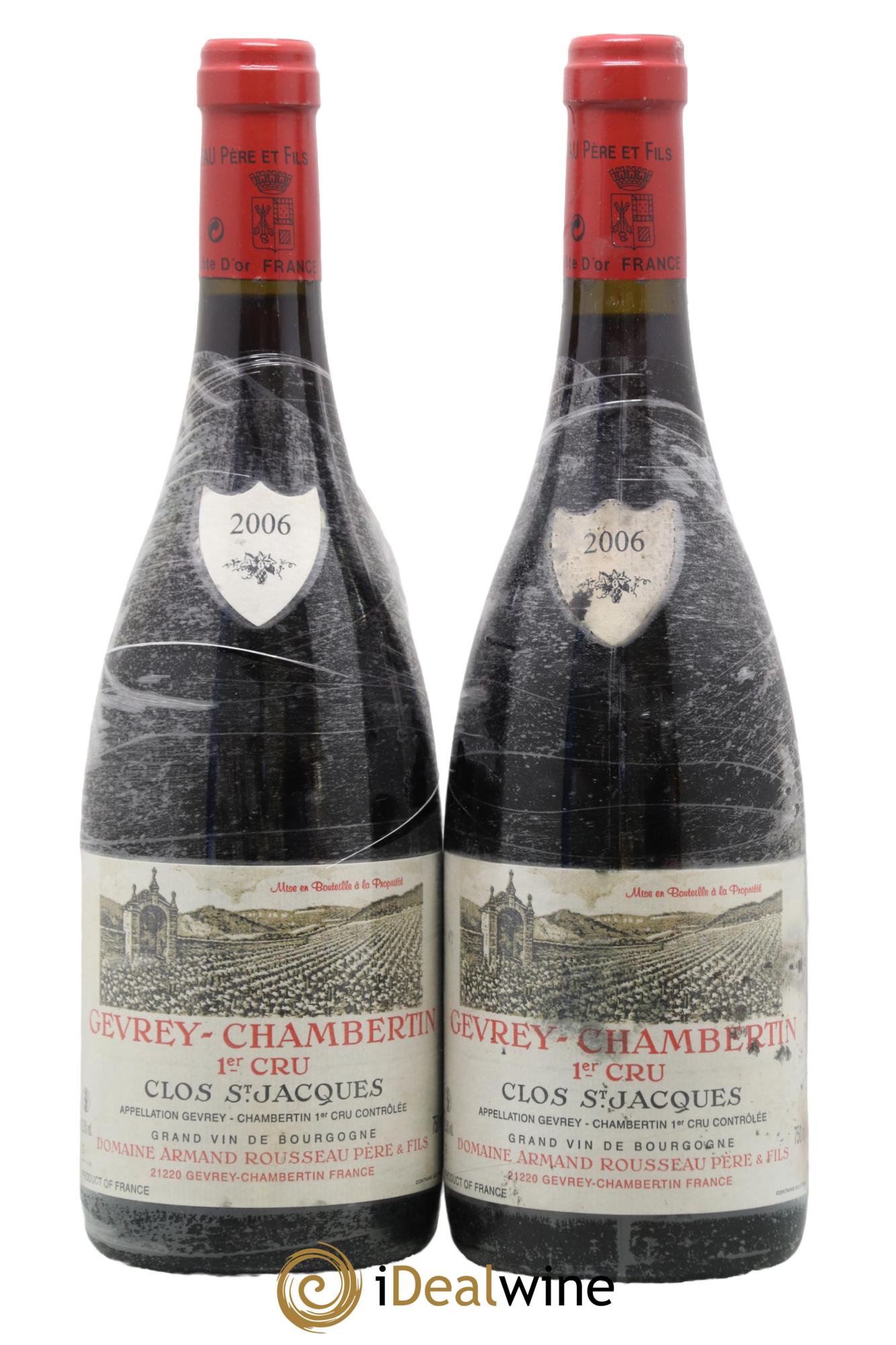 Gevrey-Chambertin 1er Cru Clos Saint-Jacques Armand Rousseau (Domaine) 2006 - Lot de 2 bouteilles - 0