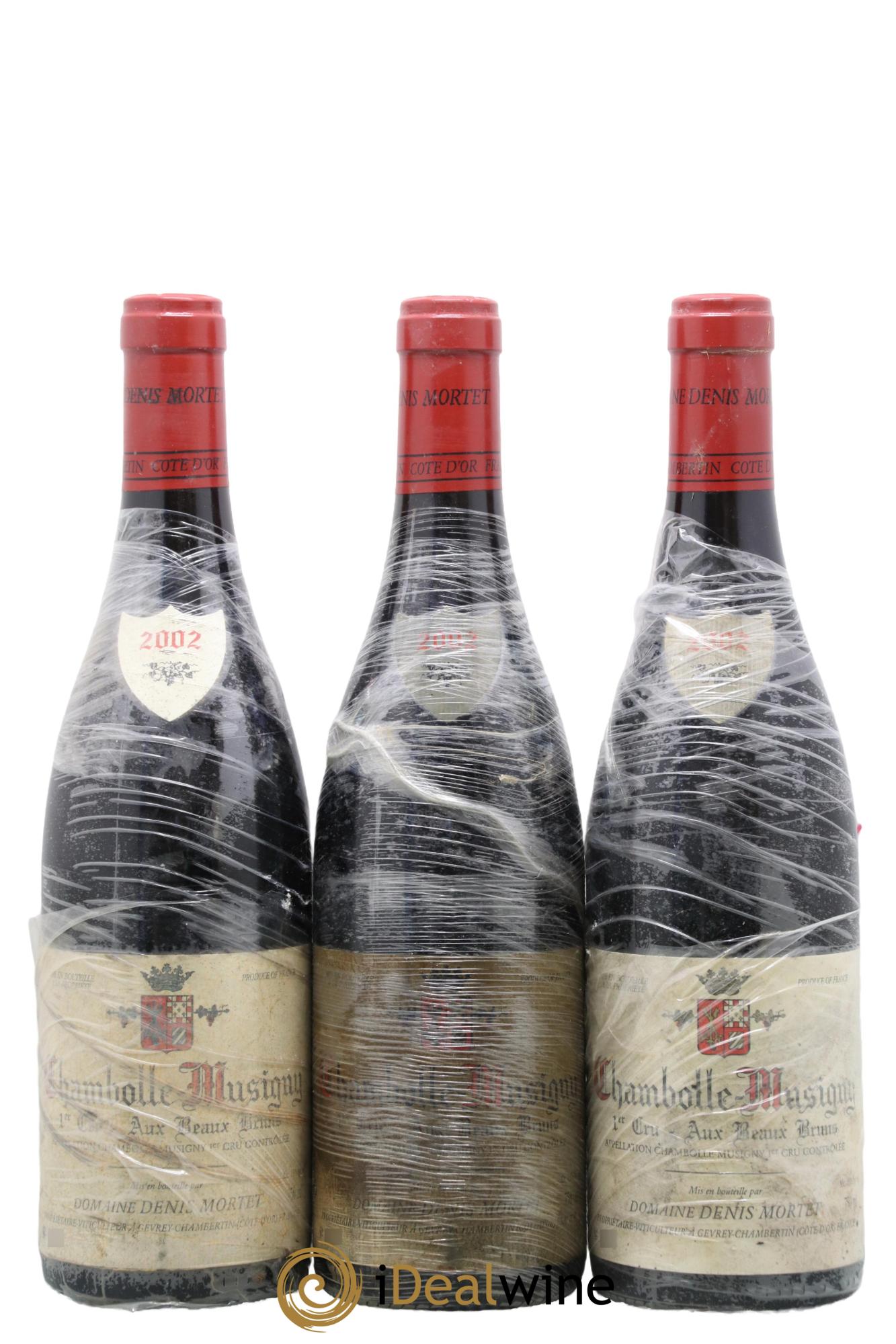 Chambolle-Musigny 1er Cru Aux Beaux Bruns Denis Mortet (Domaine) 2002 - Lot de 3 bouteilles - 0