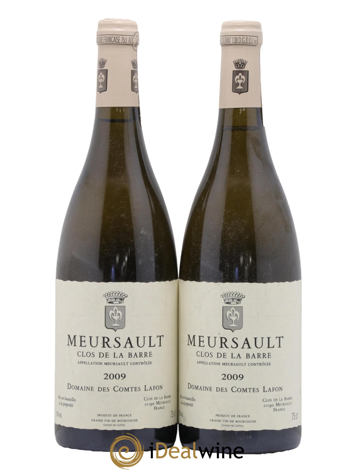 Meursault Clos de la Barre Comtes Lafon (Domaine des) 2009 - Posten von 2 Flaschen - 0