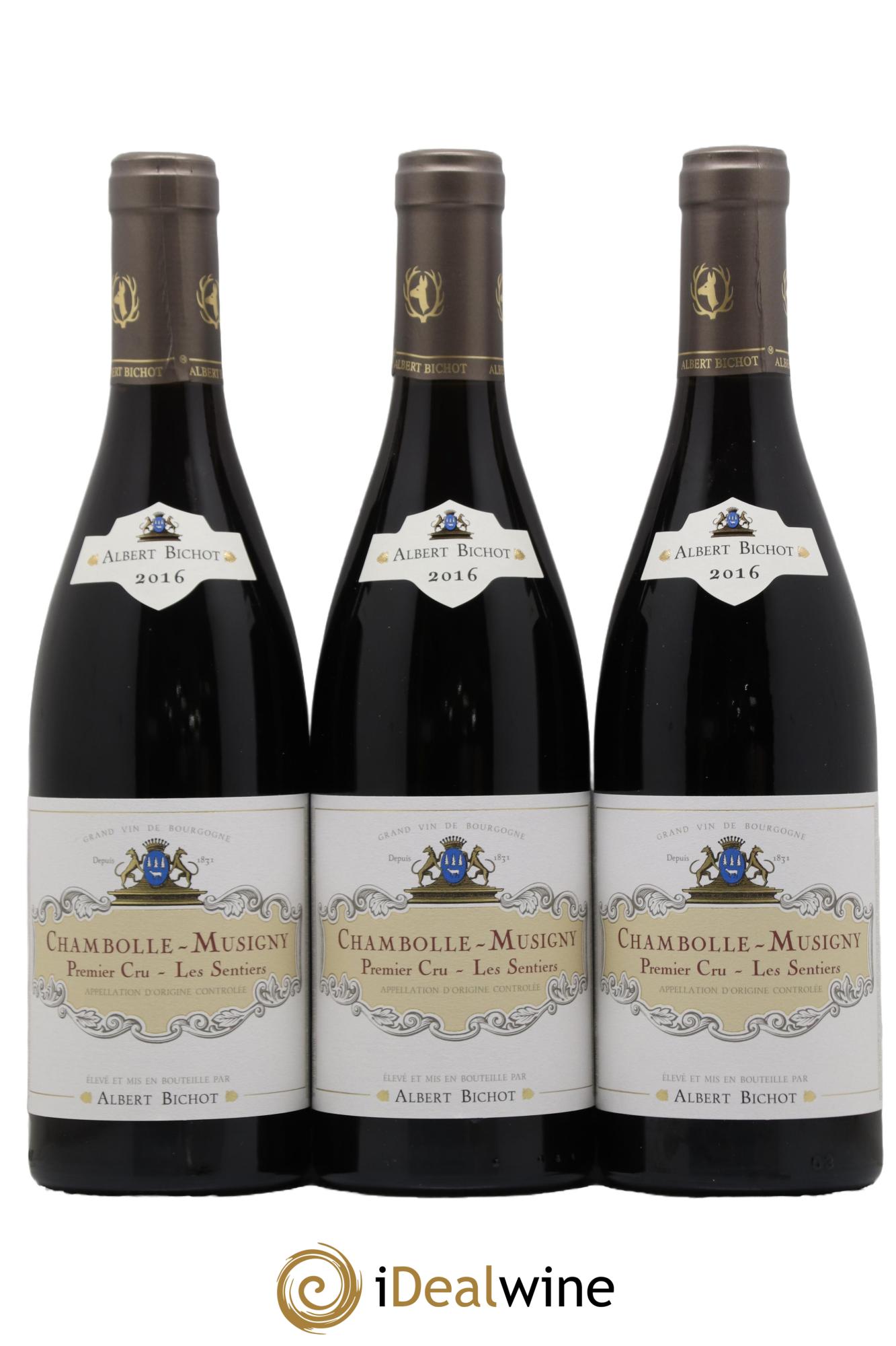 Chambolle-Musigny 1er Cru Les Sentiers Albert Bichot 2016 - Lot de 3 bouteilles - 0