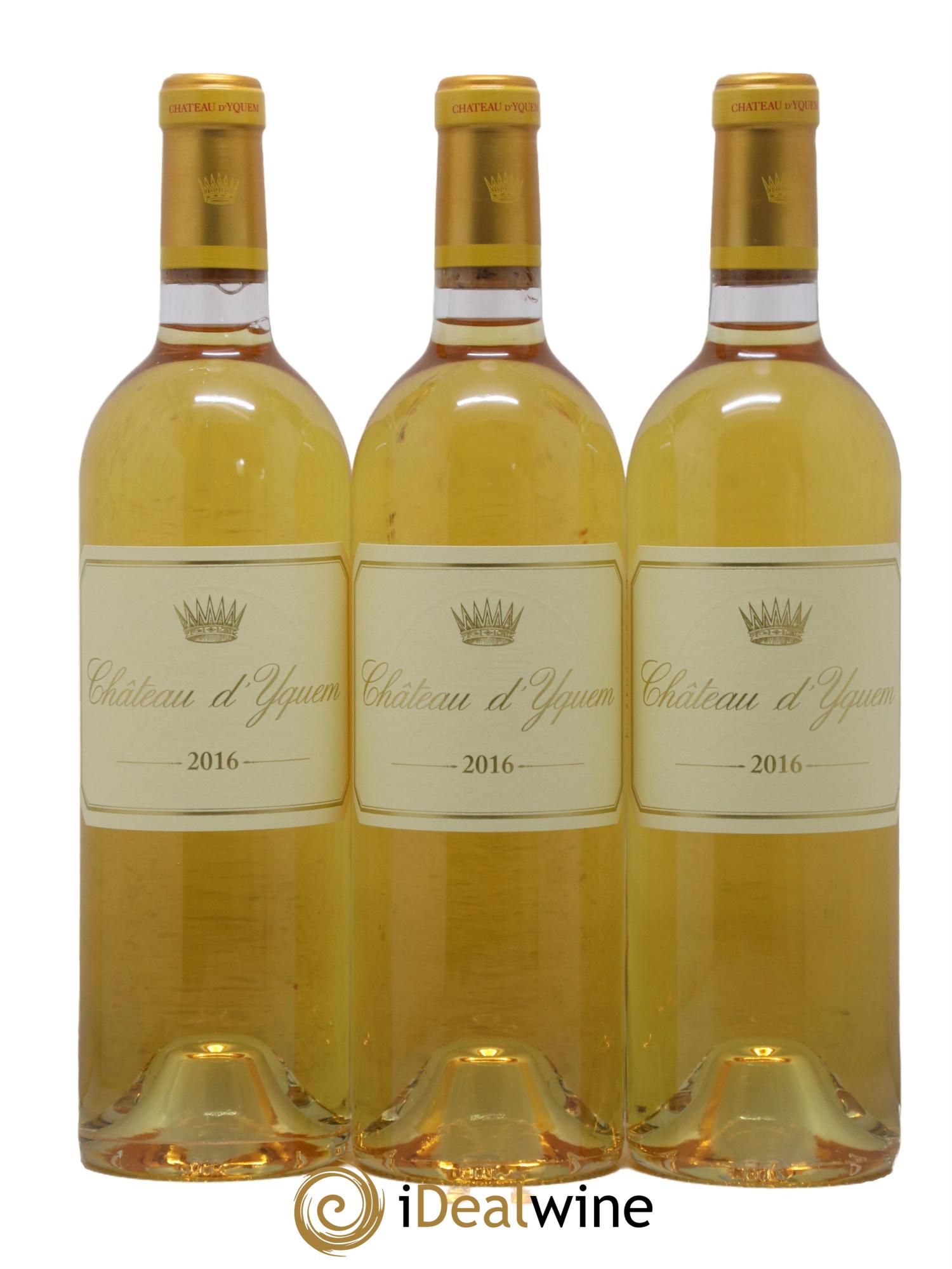 Château d' Yquem 1er Cru Classé Supérieur 2016 - Lot de 3 bouteilles - 0