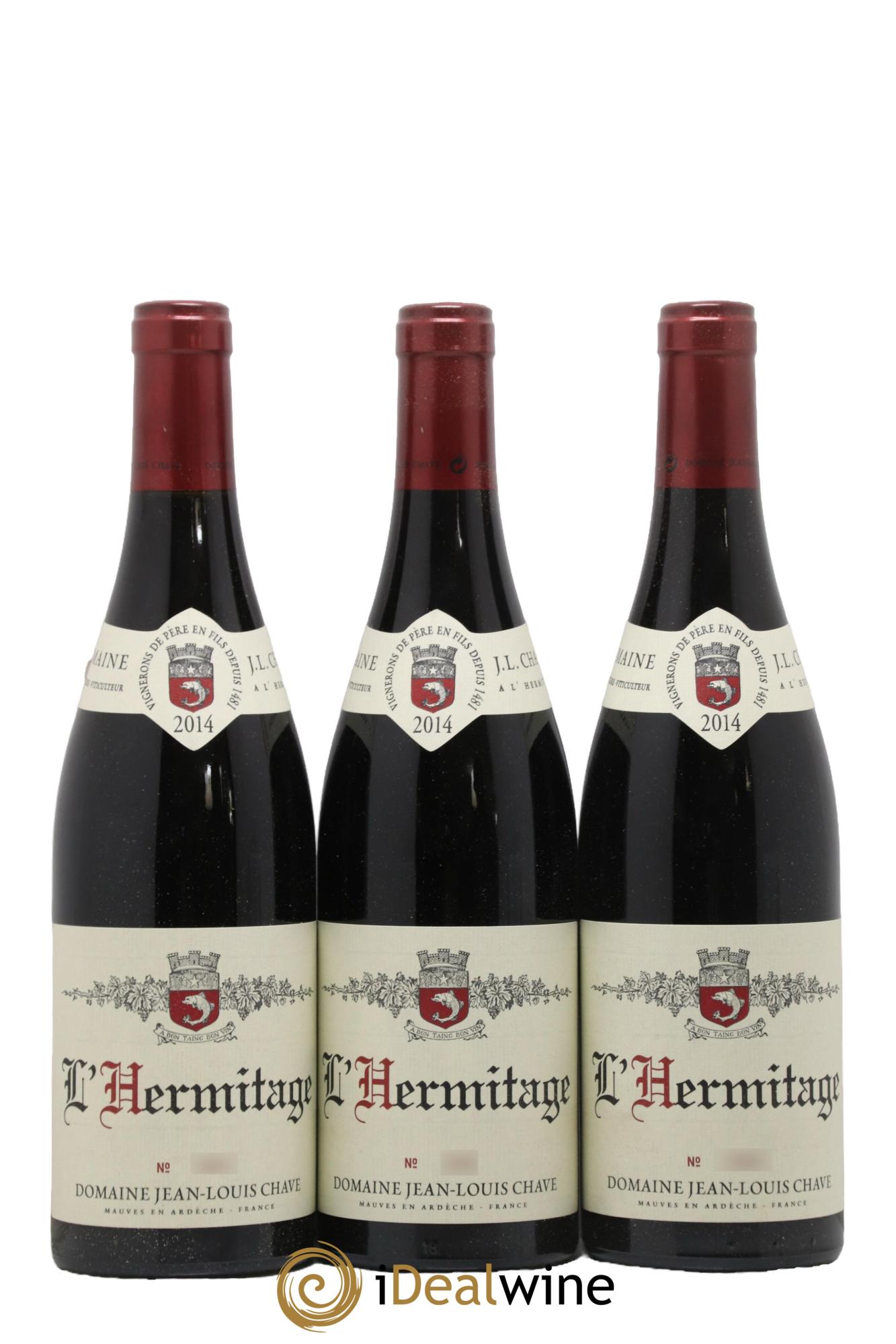 Hermitage Jean-Louis Chave 2014 - Posten von 3 Flaschen - 0