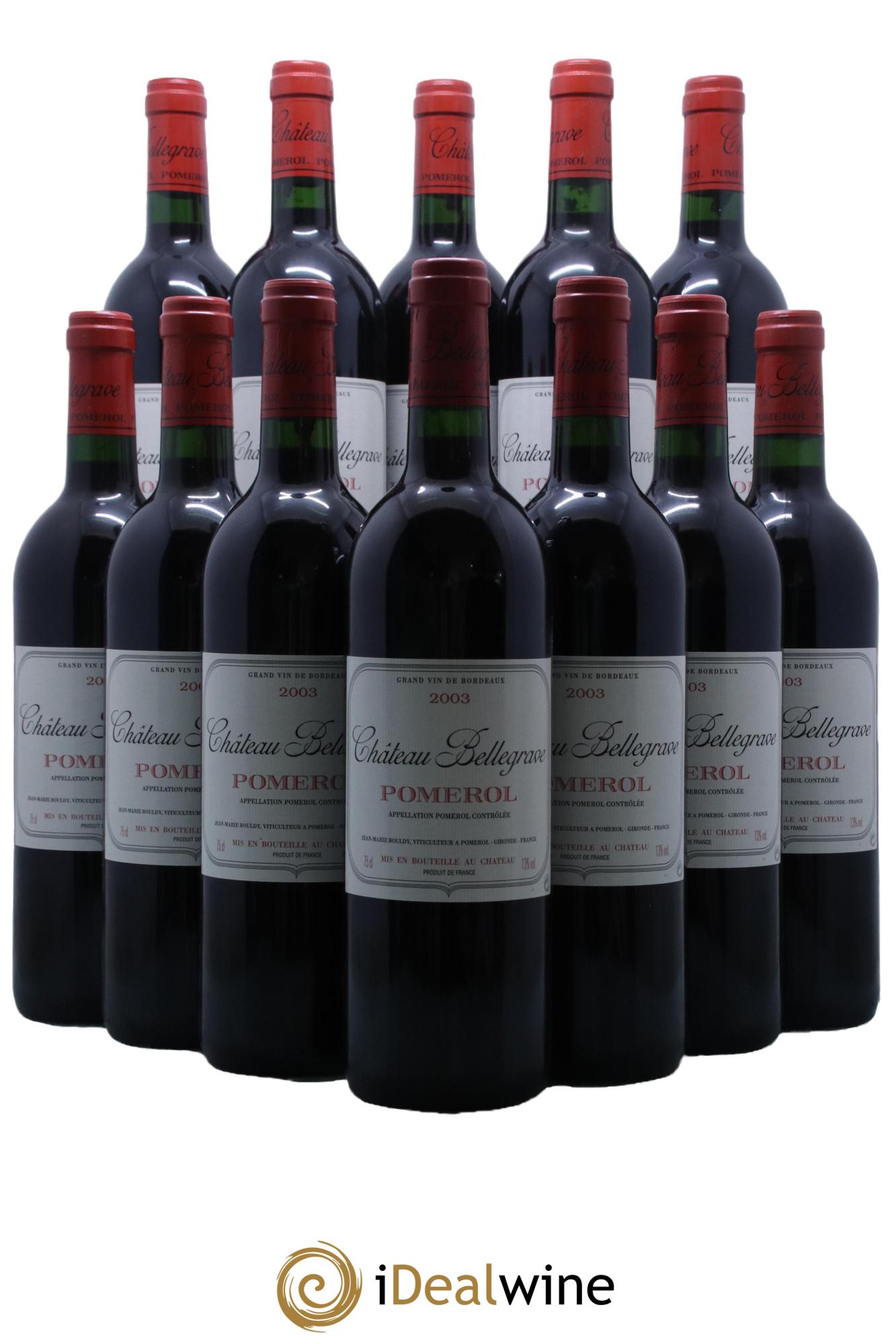 Château Bellegrave  2003 - Lot of 12 bottles - 0