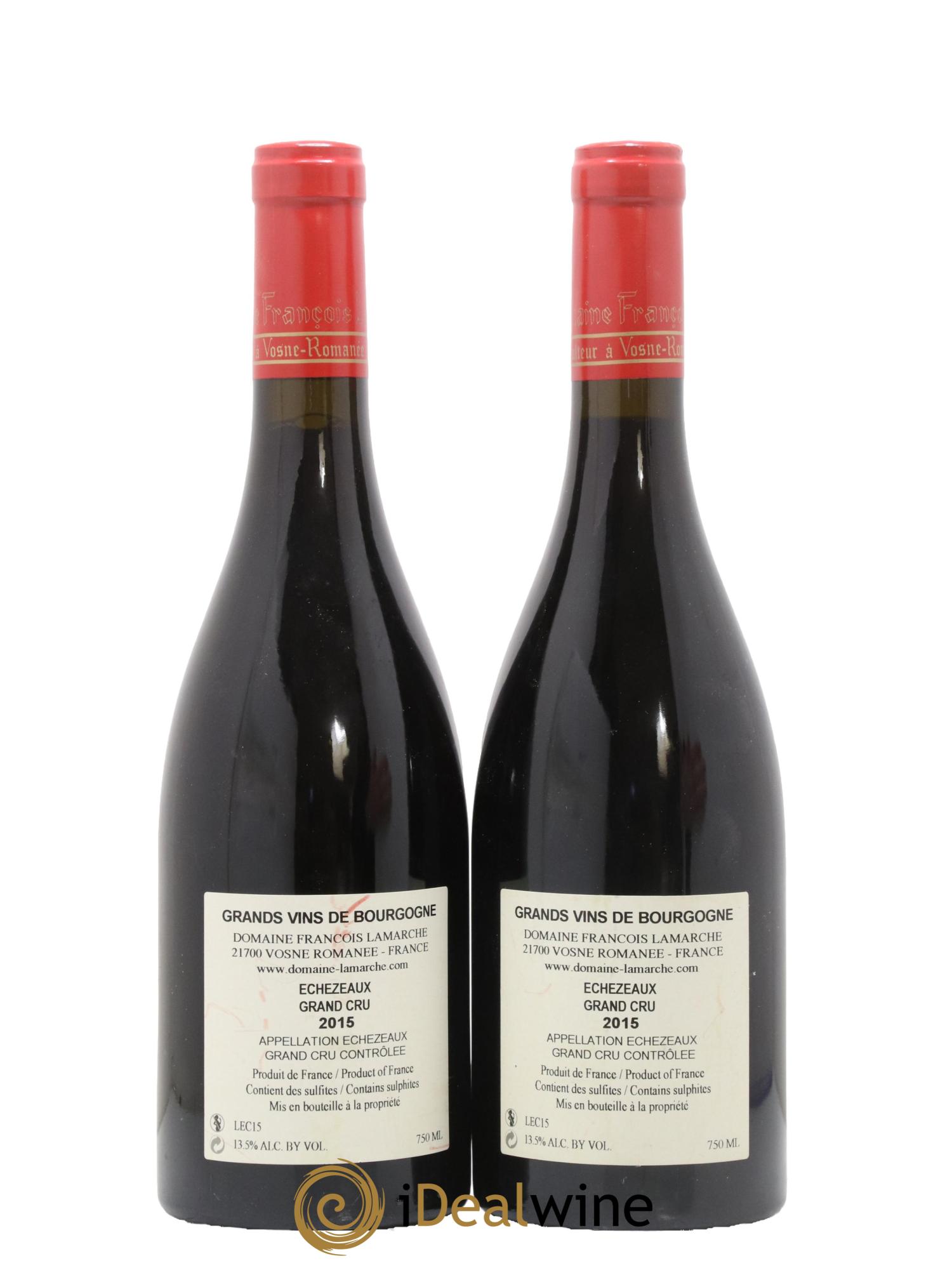 Echezeaux Grand Cru Lamarche (Domaine) 2015 - Lot de 2 bouteilles - 1