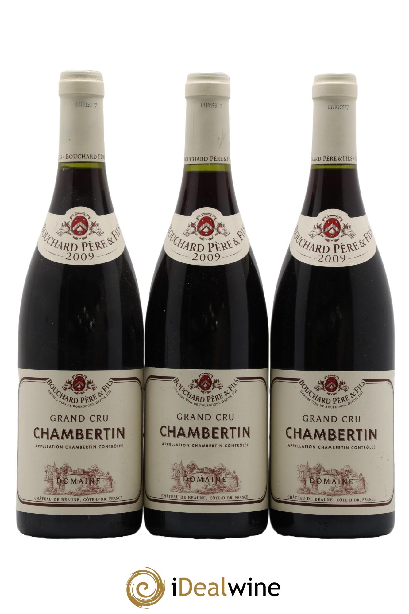 Chambertin Grand Cru Bouchard Père & Fils  2009 - Lot de 3 bouteilles - 0