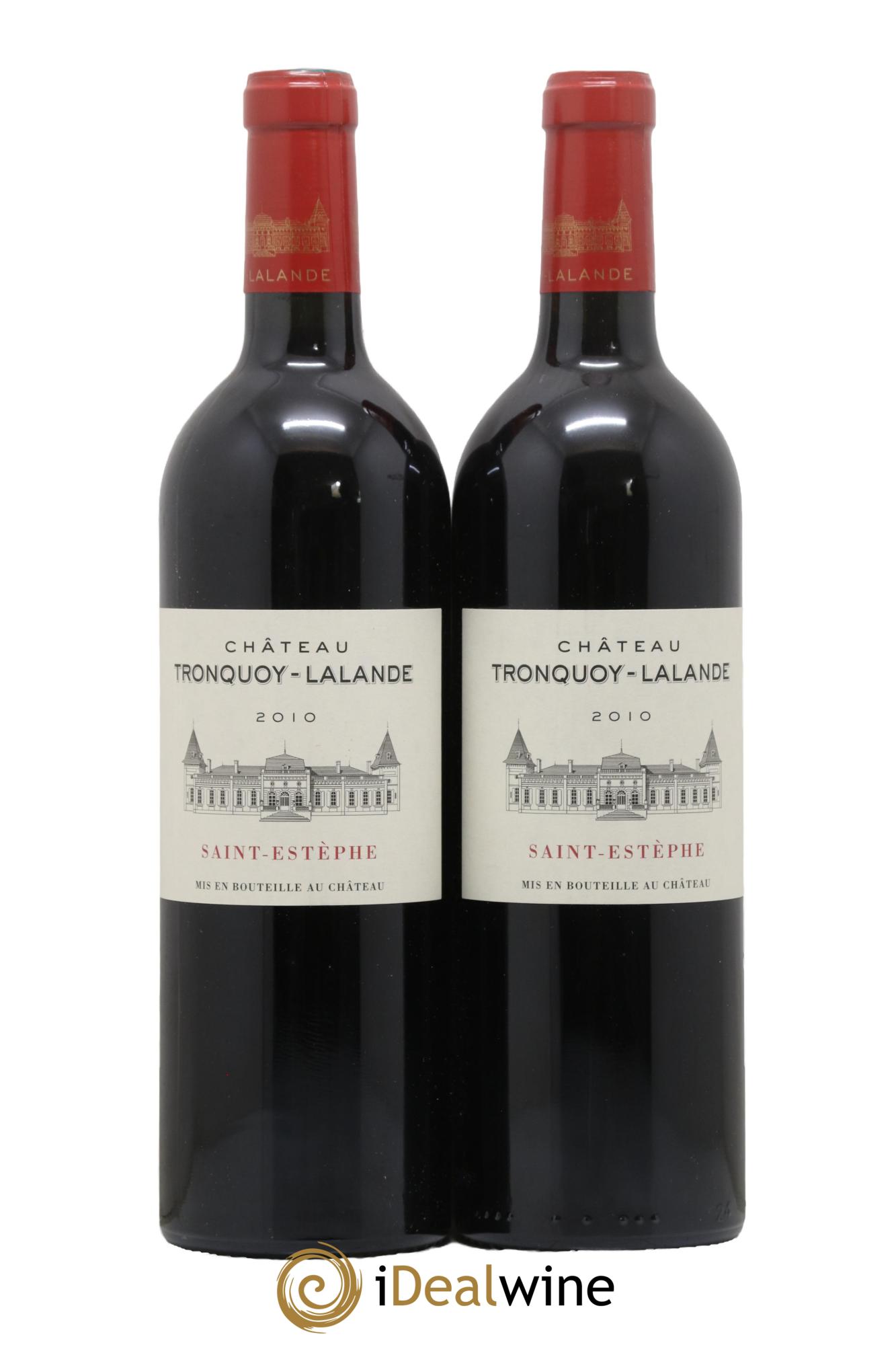 Château Tronquoy Lalande 2010 - Lot de 2 bouteilles - 0