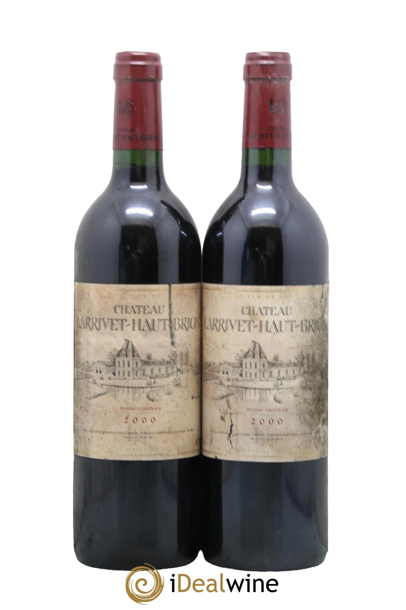 Château Larrivet Haut-Brion 2000 - Lot de 2 bouteilles - 0