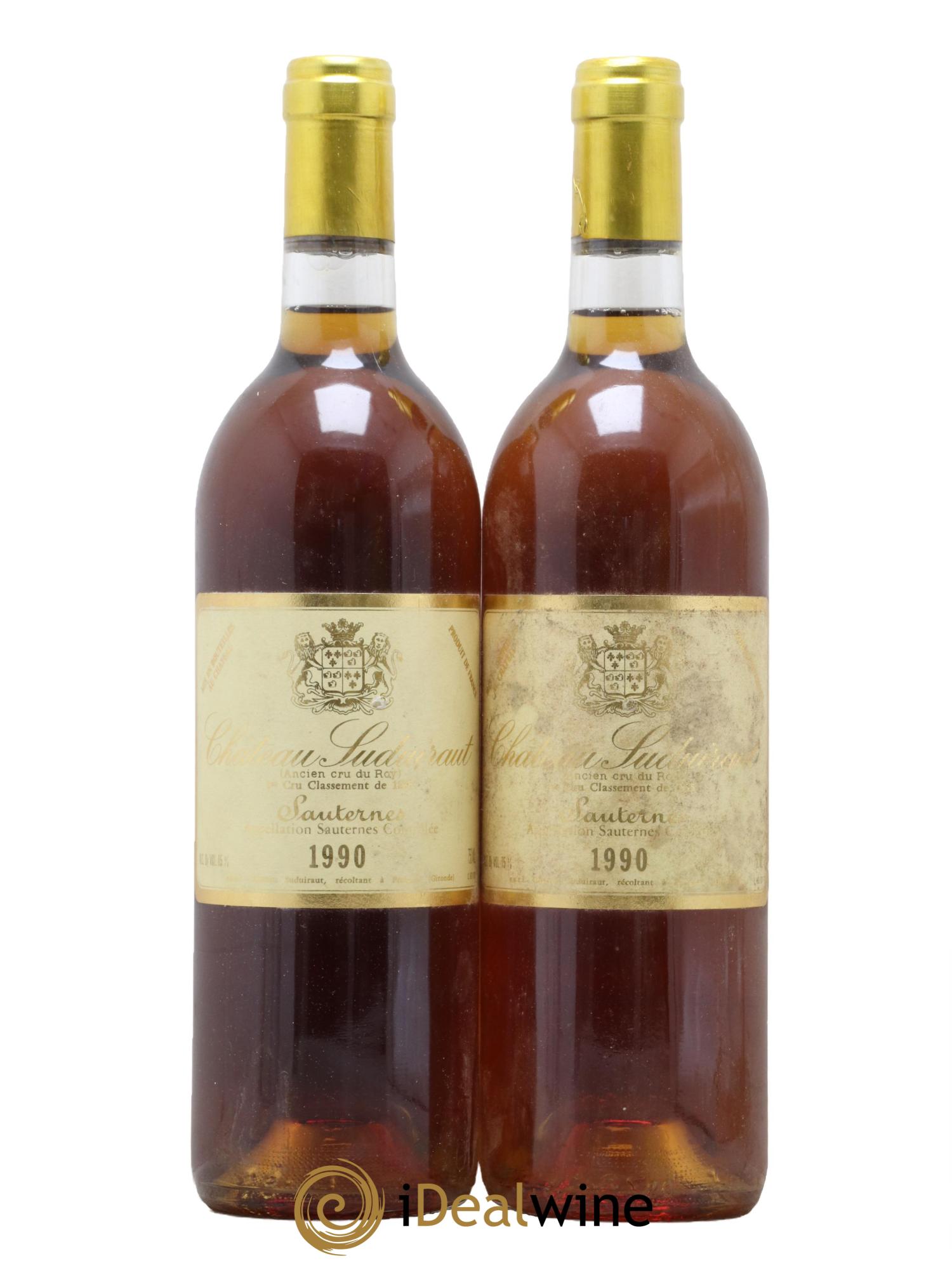 Château Suduiraut 1er Grand Cru Classé 1990 - Lotto di 2 bottiglie - 0