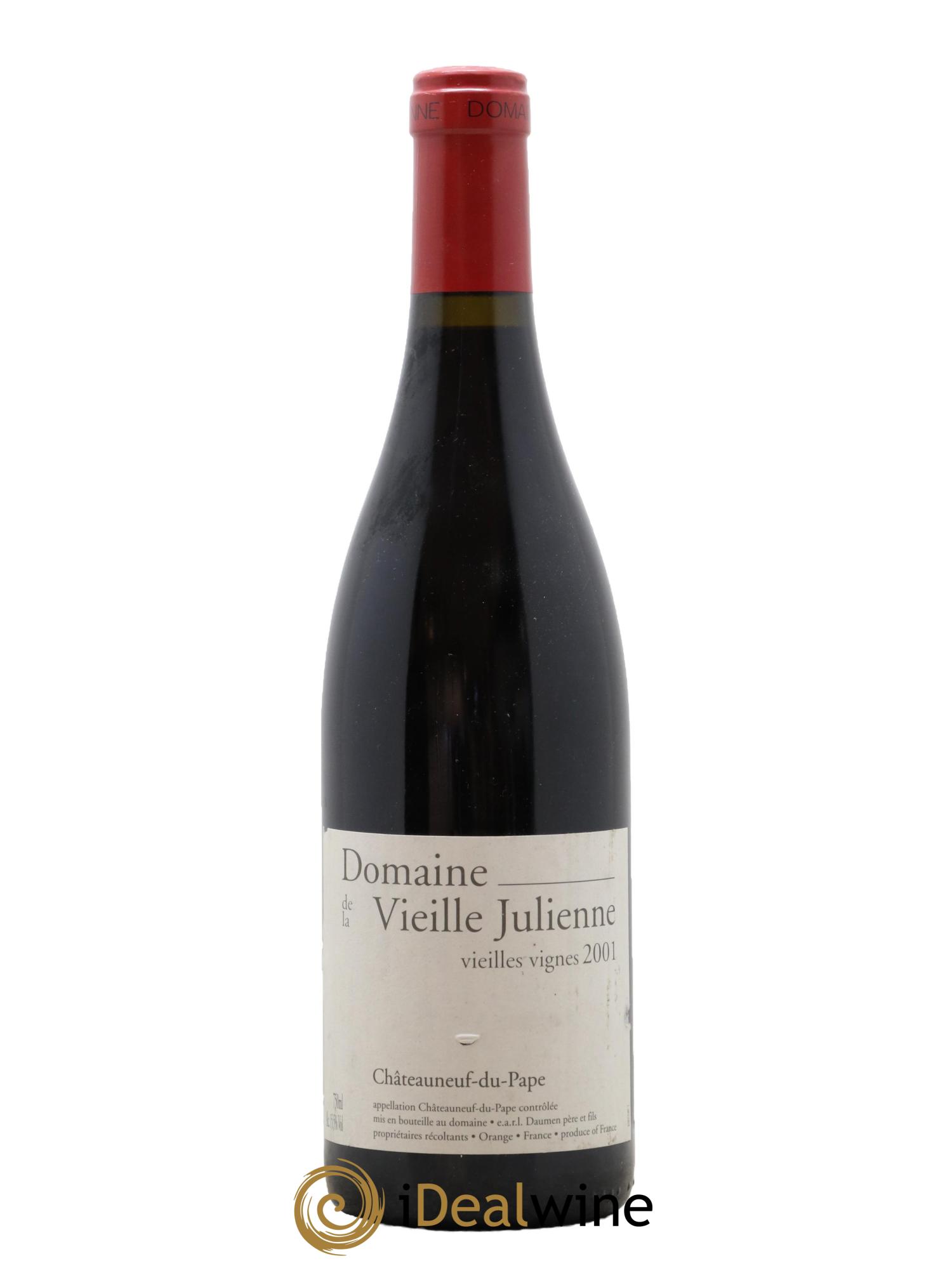 Châteauneuf-du-Pape Vieille Julienne (Domaine de la) Cuvée Vieilles Vignes Jean-Paul Daumen 2001 - Posten von 1 Flasche - 0