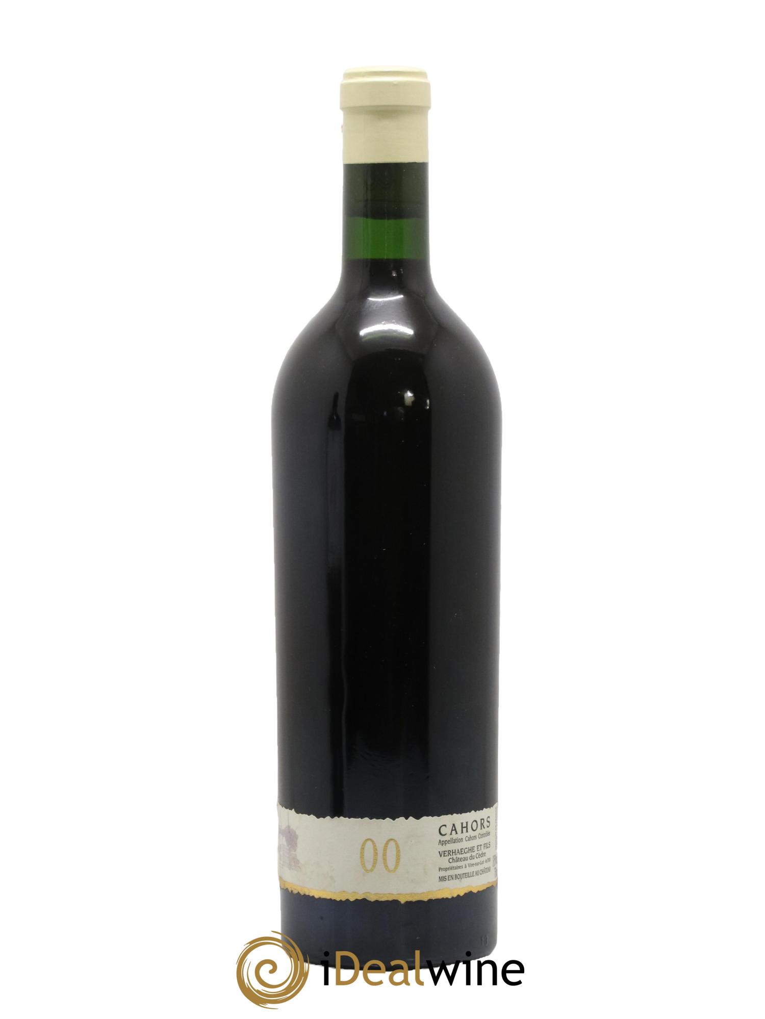 Cahors Château du Cèdre GC Pascal et Jean-Marc Verhaeghe 2000 - Lot de 1 bouteille - 1