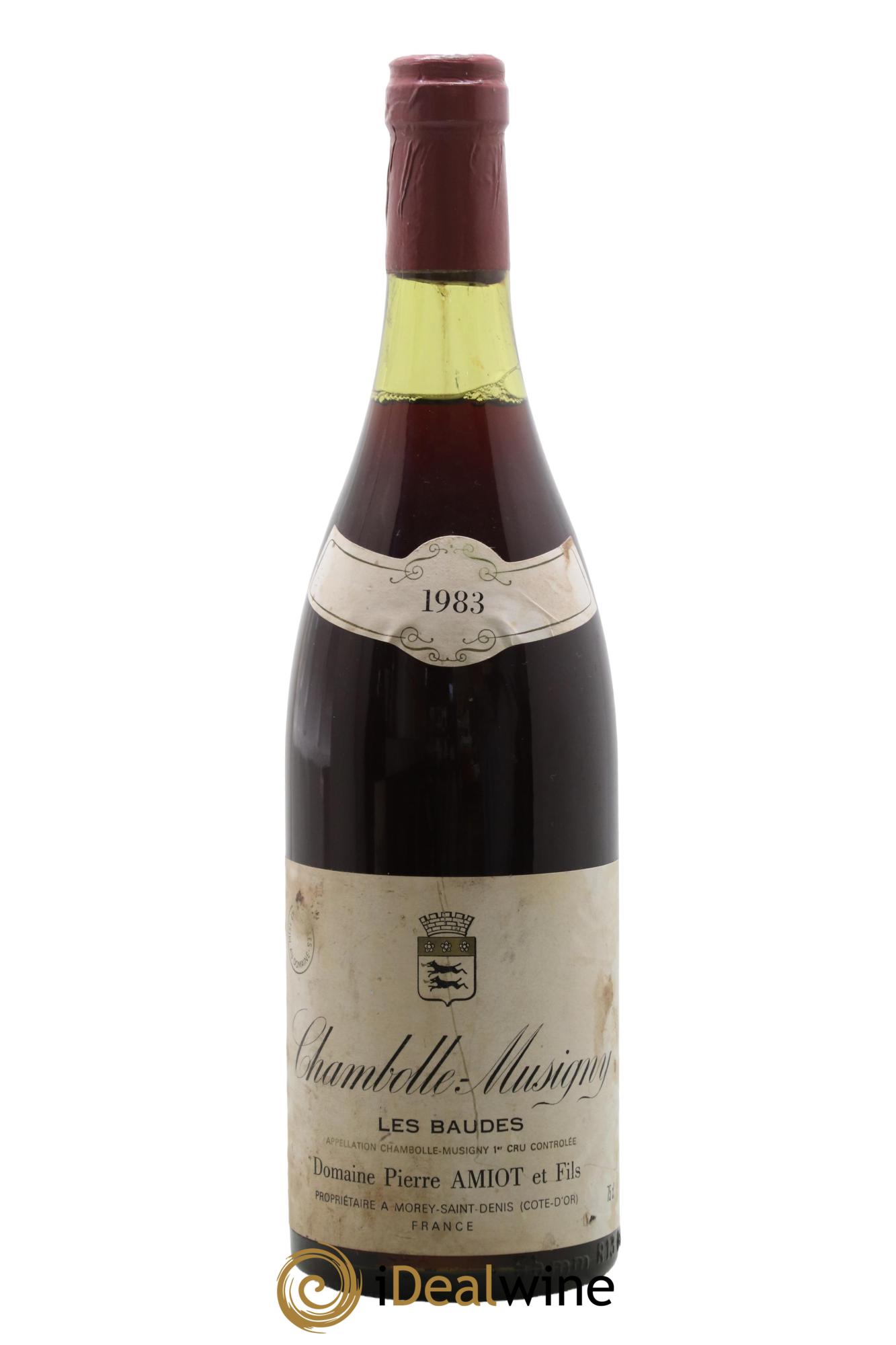 Chambolle-Musigny 1er Cru Les Baudes Pierre Amiot et Fils (Domaine) 1983 - Lot de 1 bouteille - 0