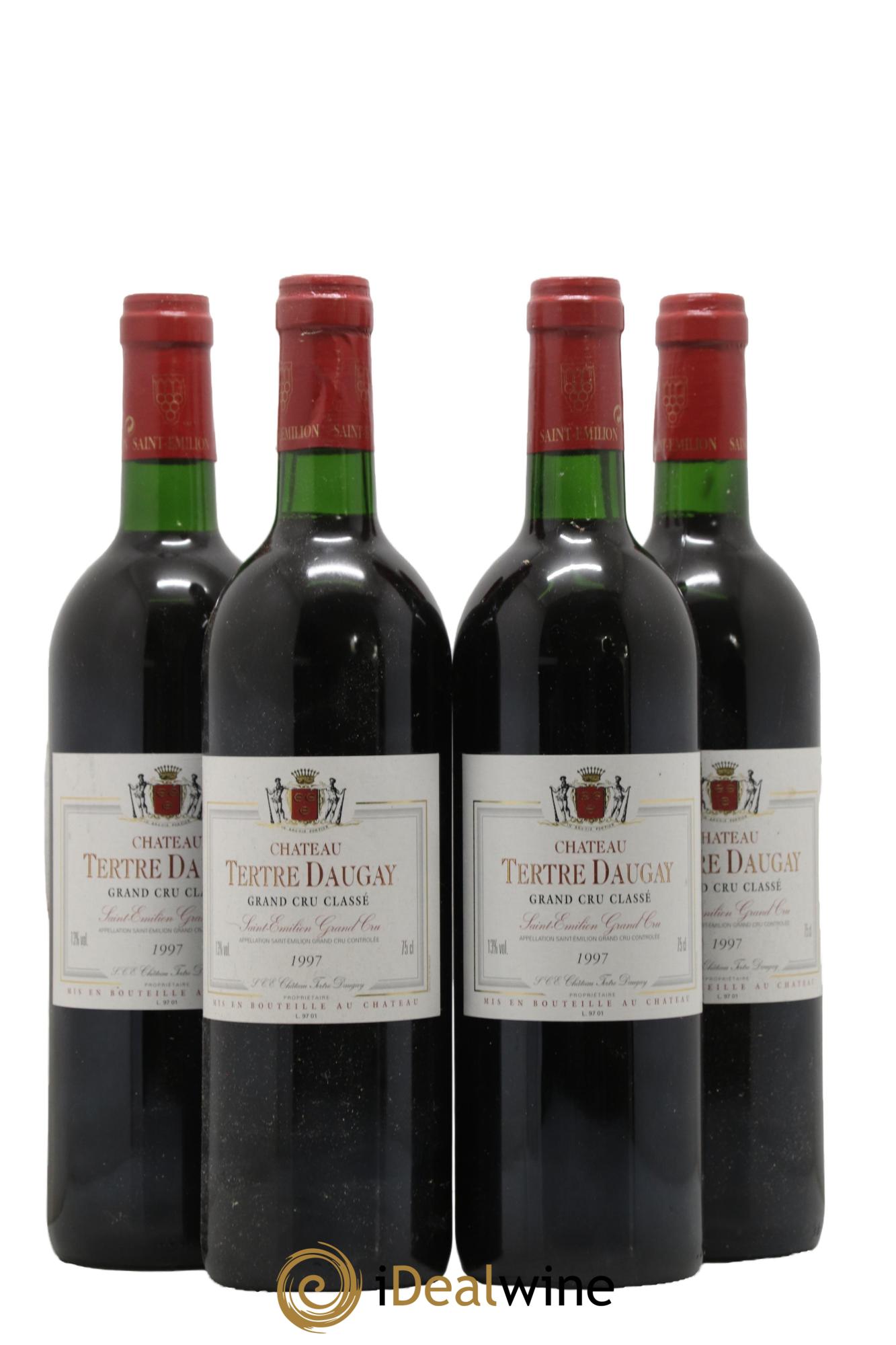 Château Tertre Daugay Grand Cru Classé 1997 - Lot of 4 bottles - 0