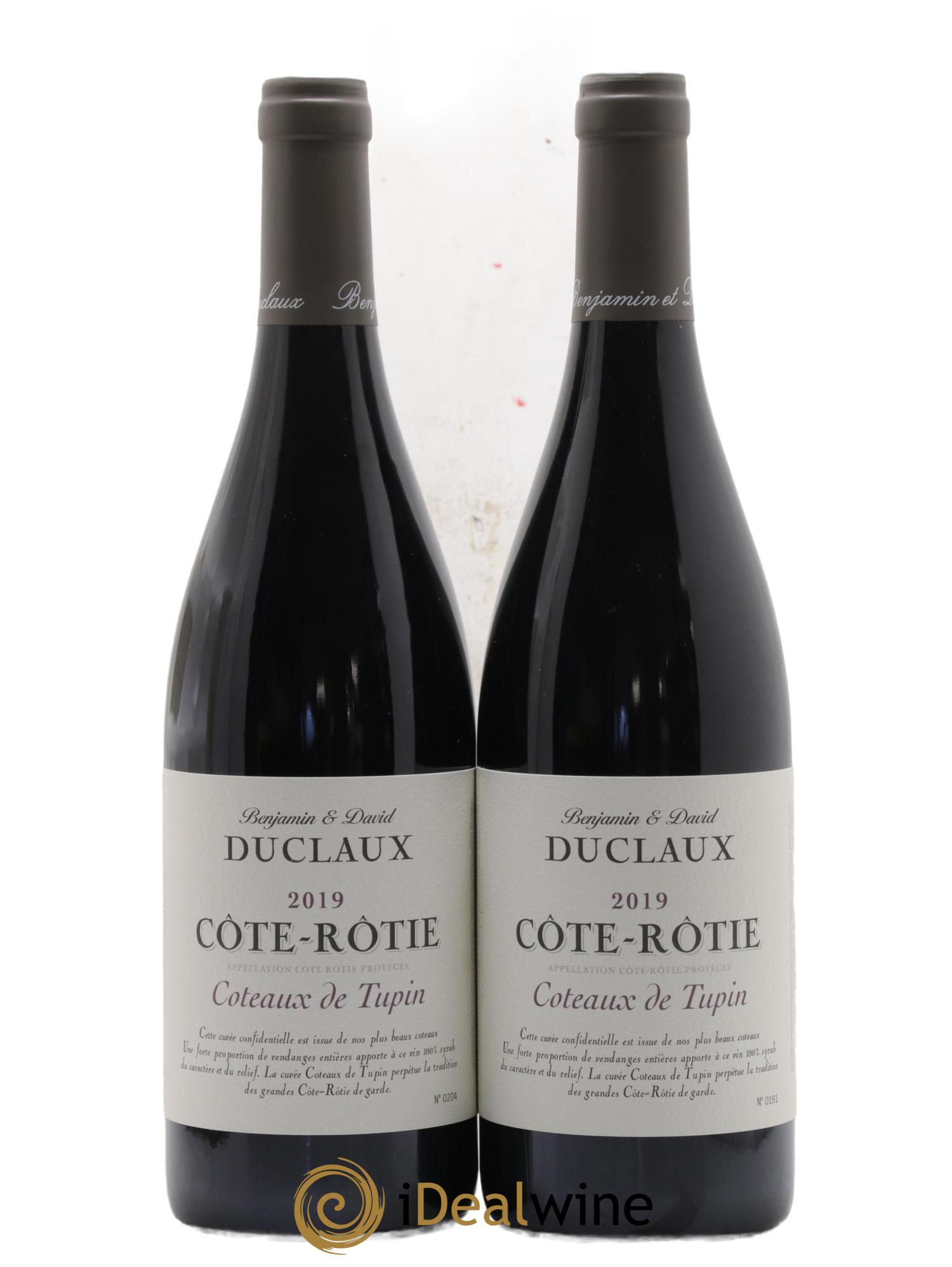 Côte-Rôtie Coteaux de Tupin Domaine Duclaux 2019 - Posten von 2 Flaschen - 0