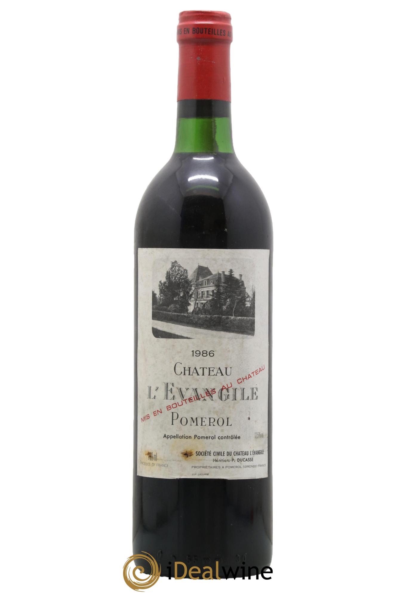 Château l' Évangile 1986 - Lot de 1 bouteille - 0