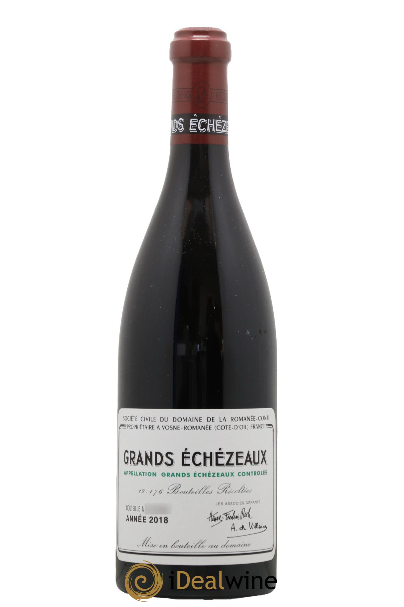 Grands-Echezeaux Grand Cru Domaine de la Romanée-Conti 2018 - Lot de 1 bouteille - 0