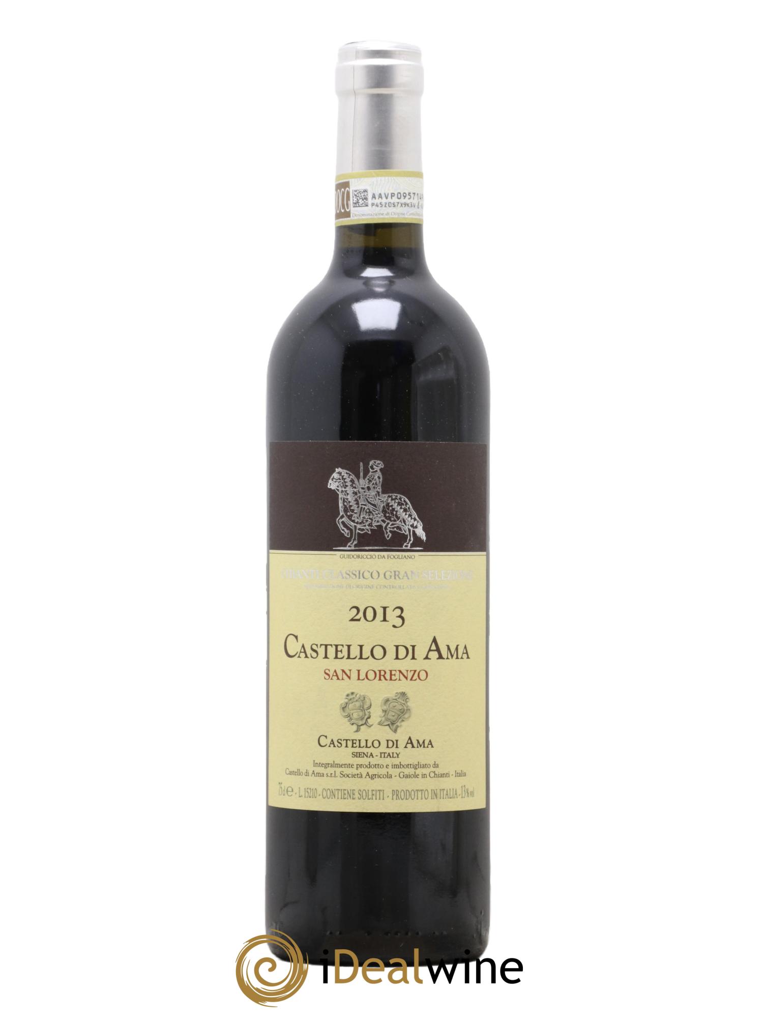 Chianti Classico Gran Selezione DOCG Castello di Ama San Lorenzo 2013 - Posten von 1 Flasche - 0