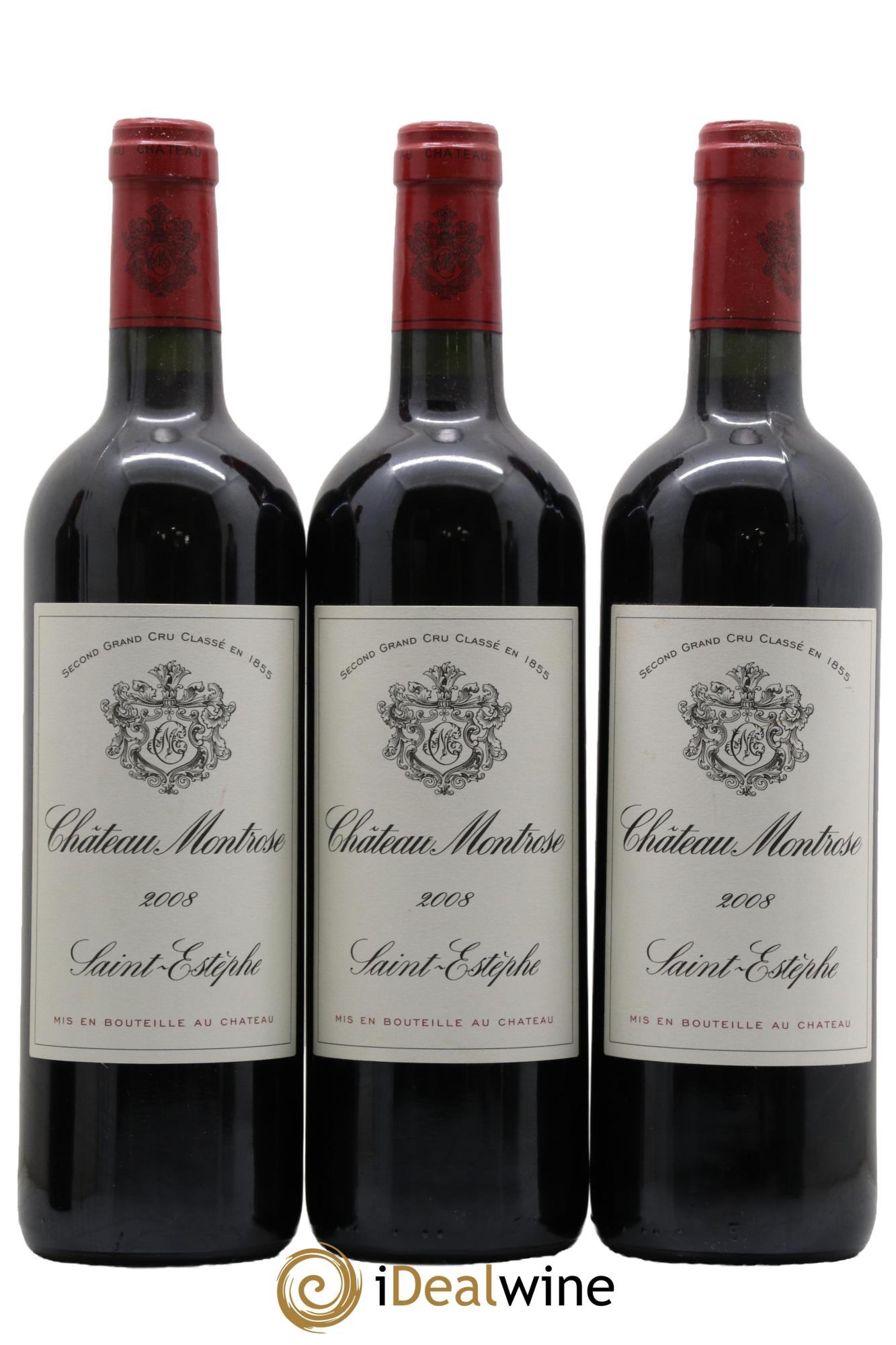 Château Montrose 2ème Grand Cru Classé 2008 - Lot de 3 bouteilles - 0