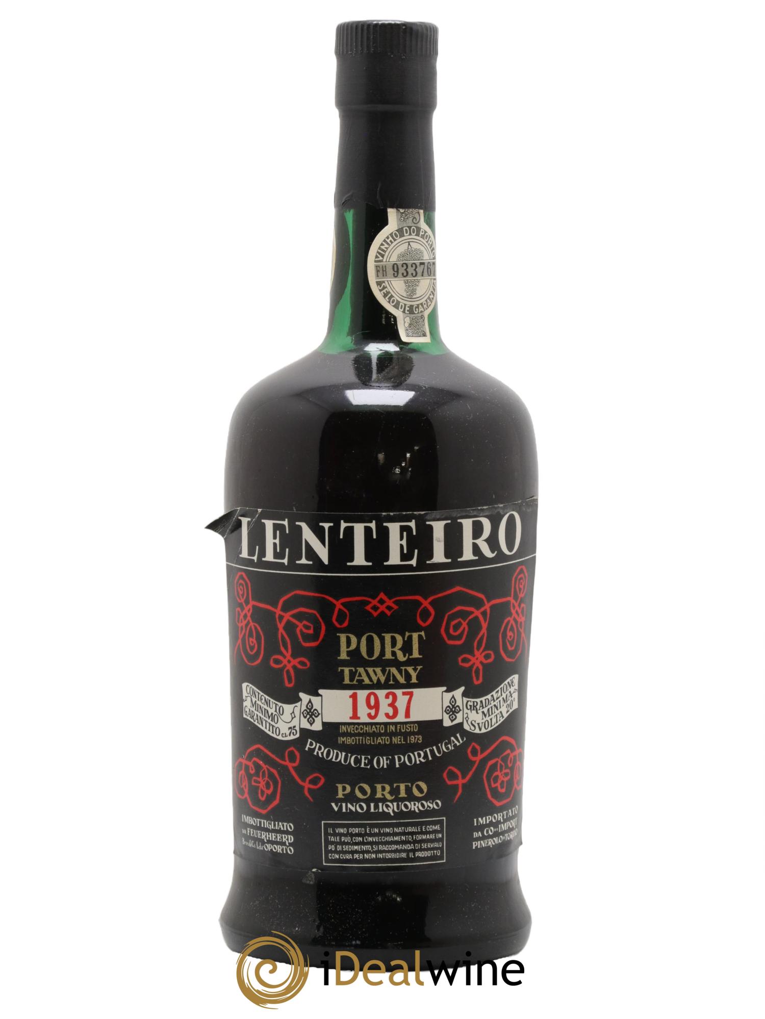 Porto Tawny Lenteiro 1937 - Lotto di 1 bottiglia - 0